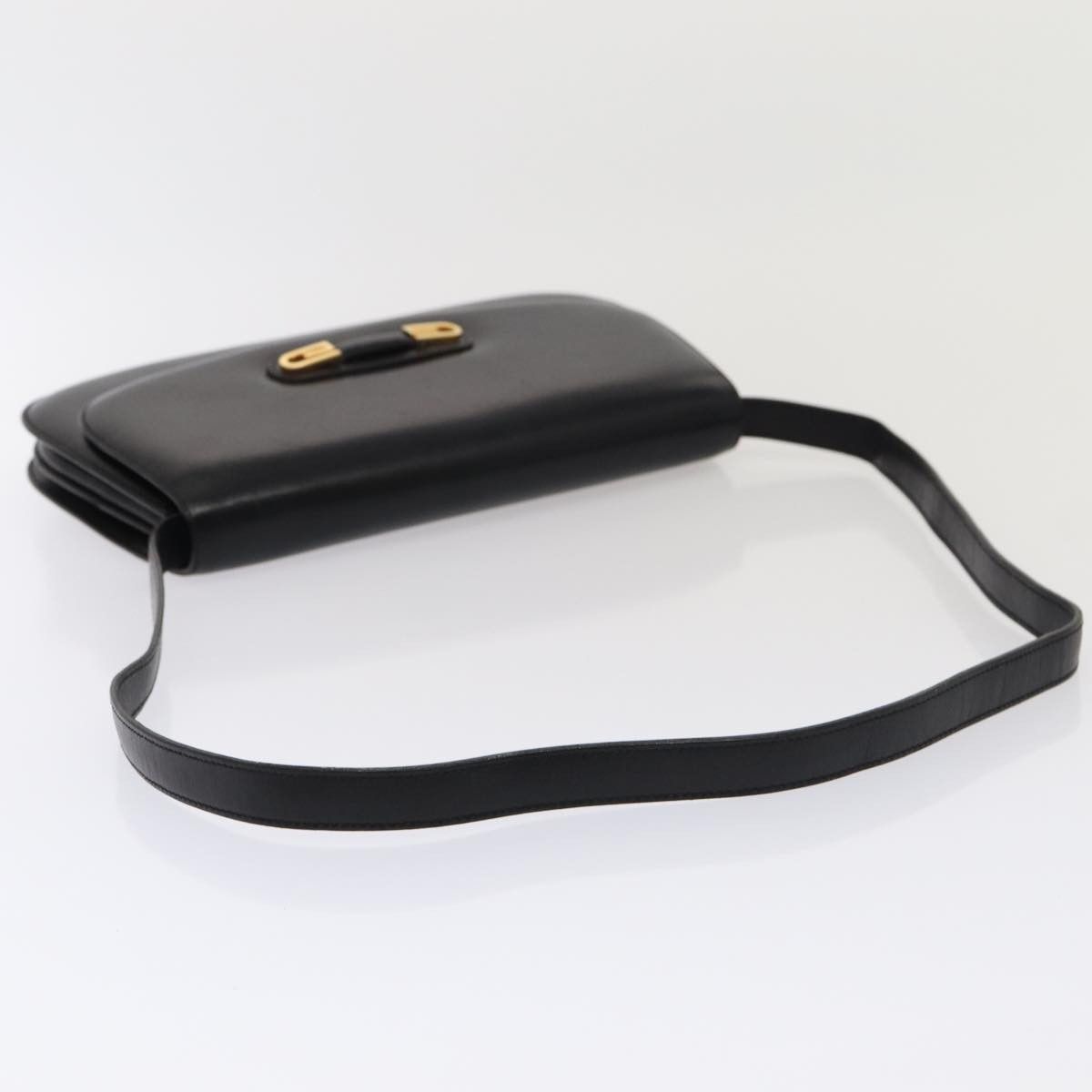 Gucci -- Black Leather Shoulder Bag (Pre-Owned) Size ONE SIZE - 4 Thumbnail