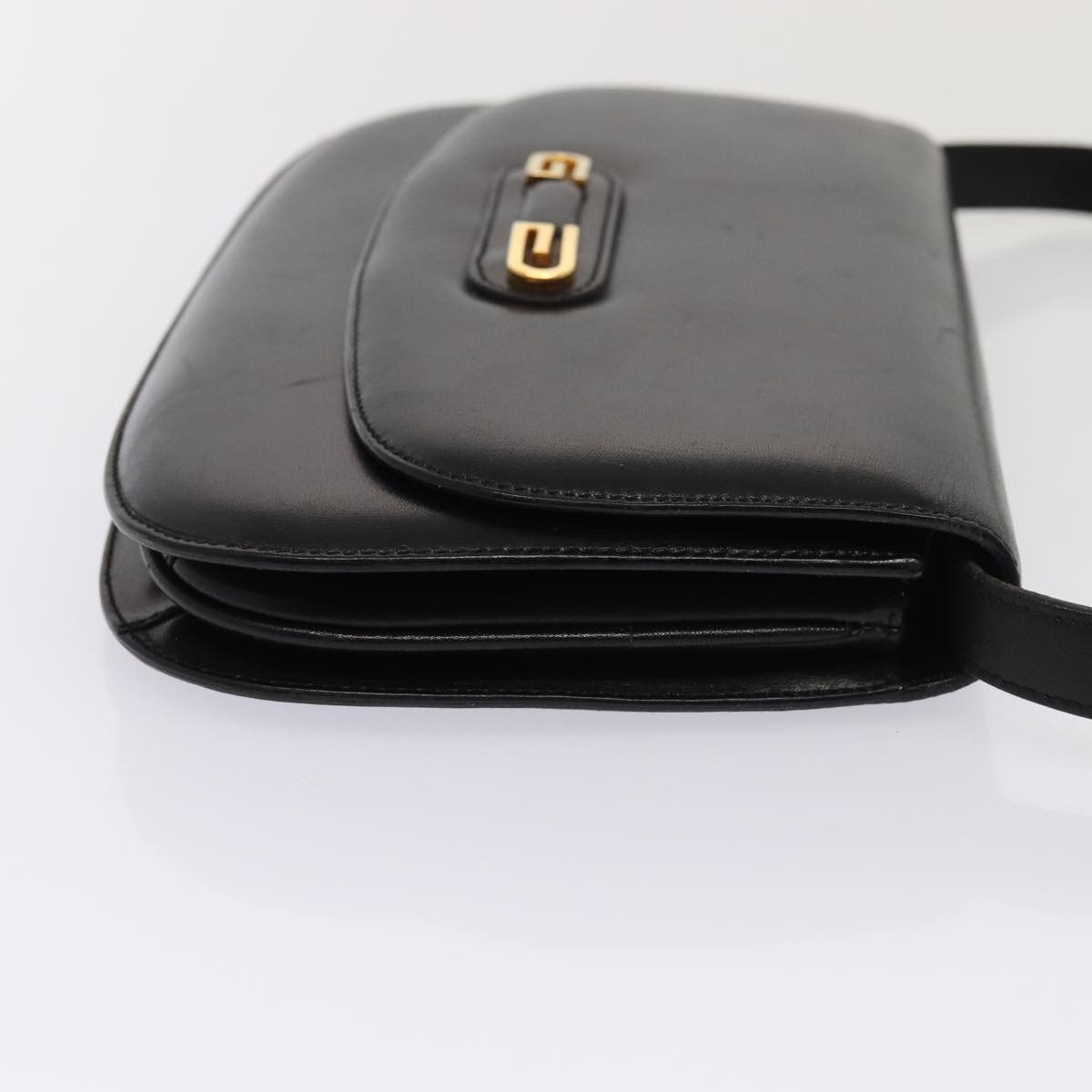 Gucci -- Black Leather Shoulder Bag (Pre-Owned) Size ONE SIZE - 7 Thumbnail