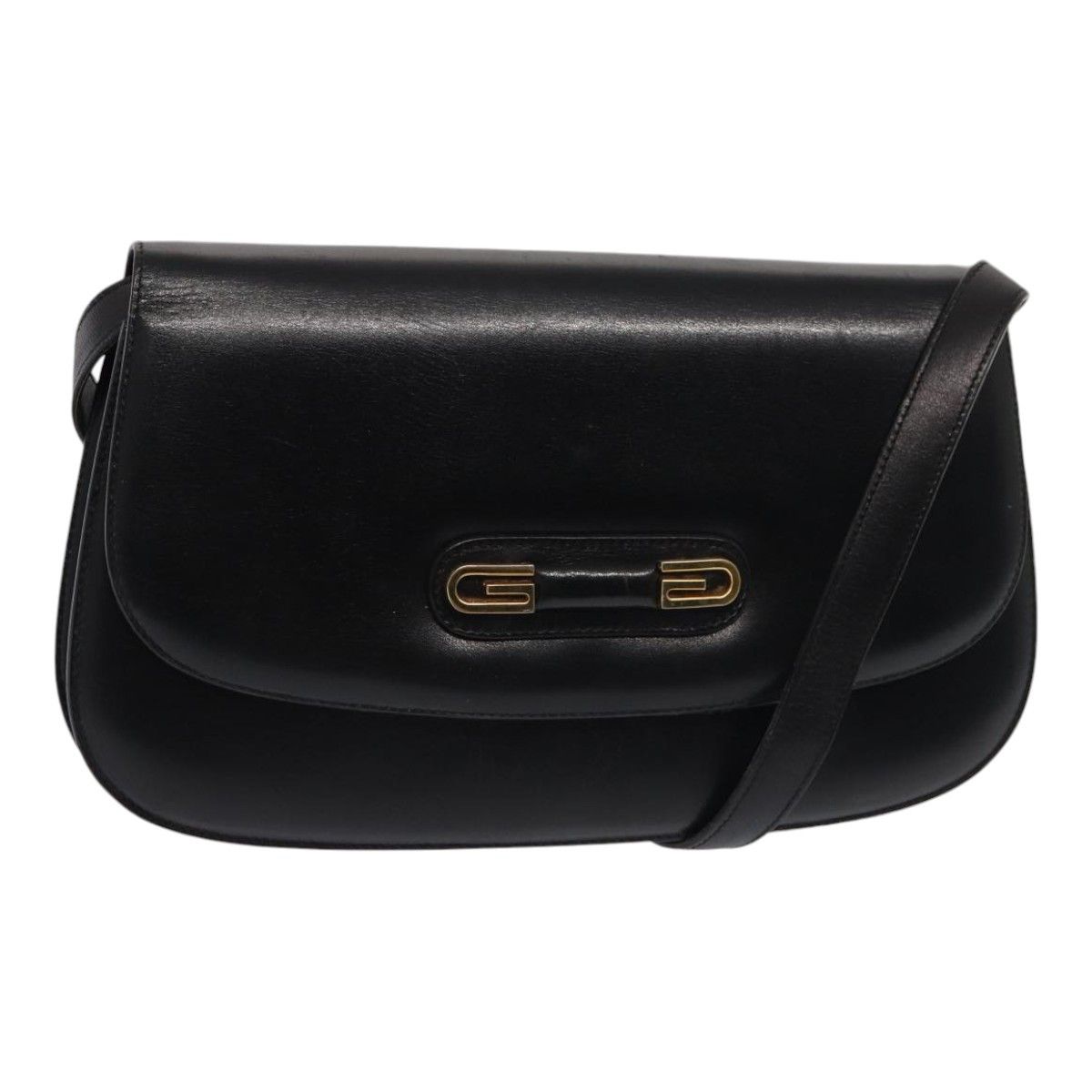 Gucci -- Black Leather Shoulder Bag (Pre-Owned) Size ONE SIZE - 17 Thumbnail