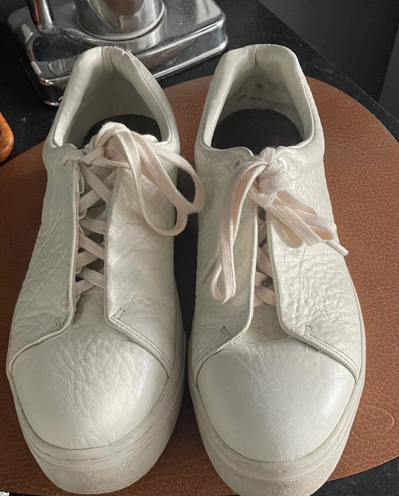 Eytys Eytys Doja Tumbled White Sneakers Size US 10 / IT 40 - 3 Thumbnail