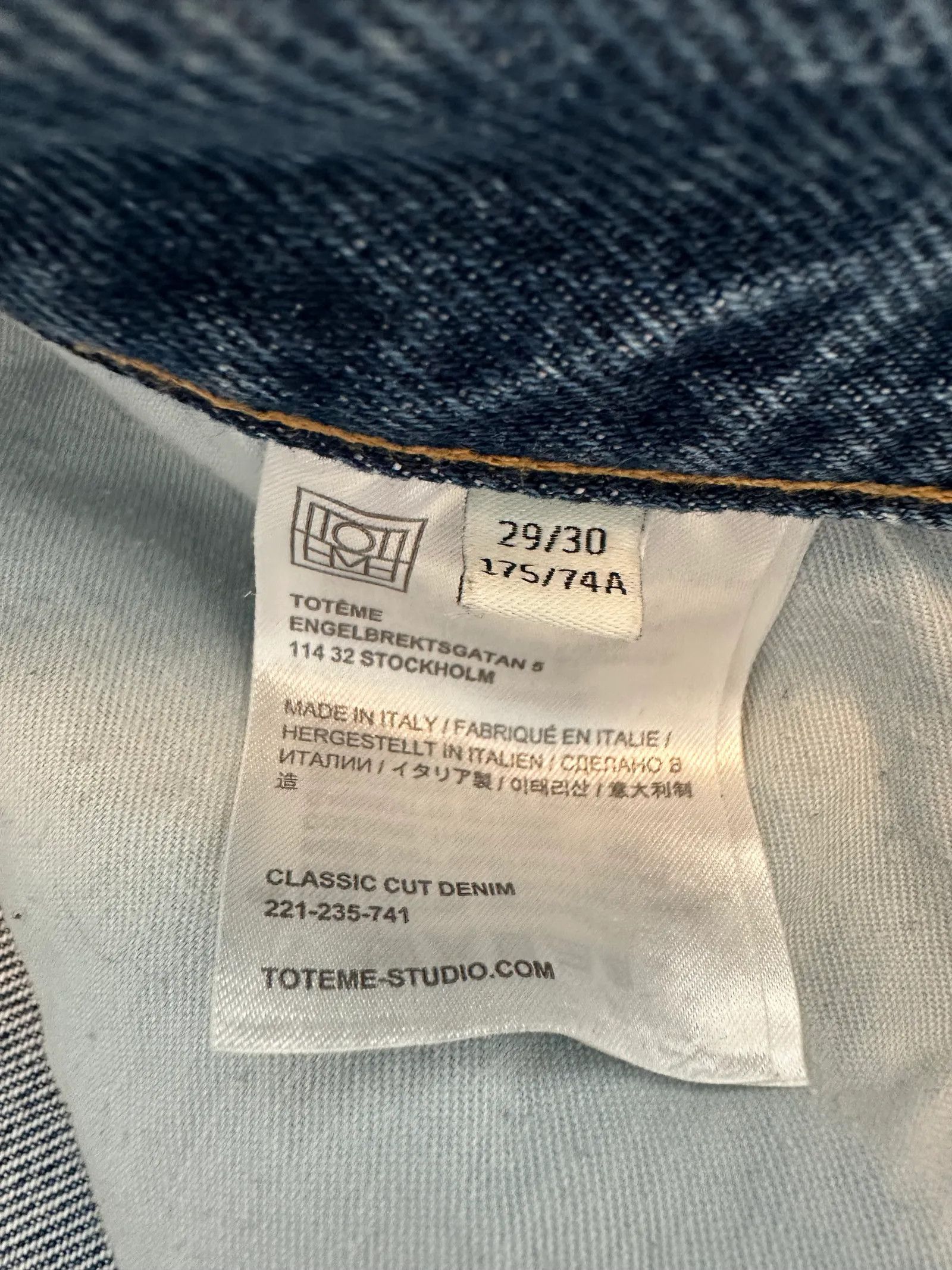 Toteme Toteme Classic cut denim vintage wash Jeans Size 29" - 3 Thumbnail