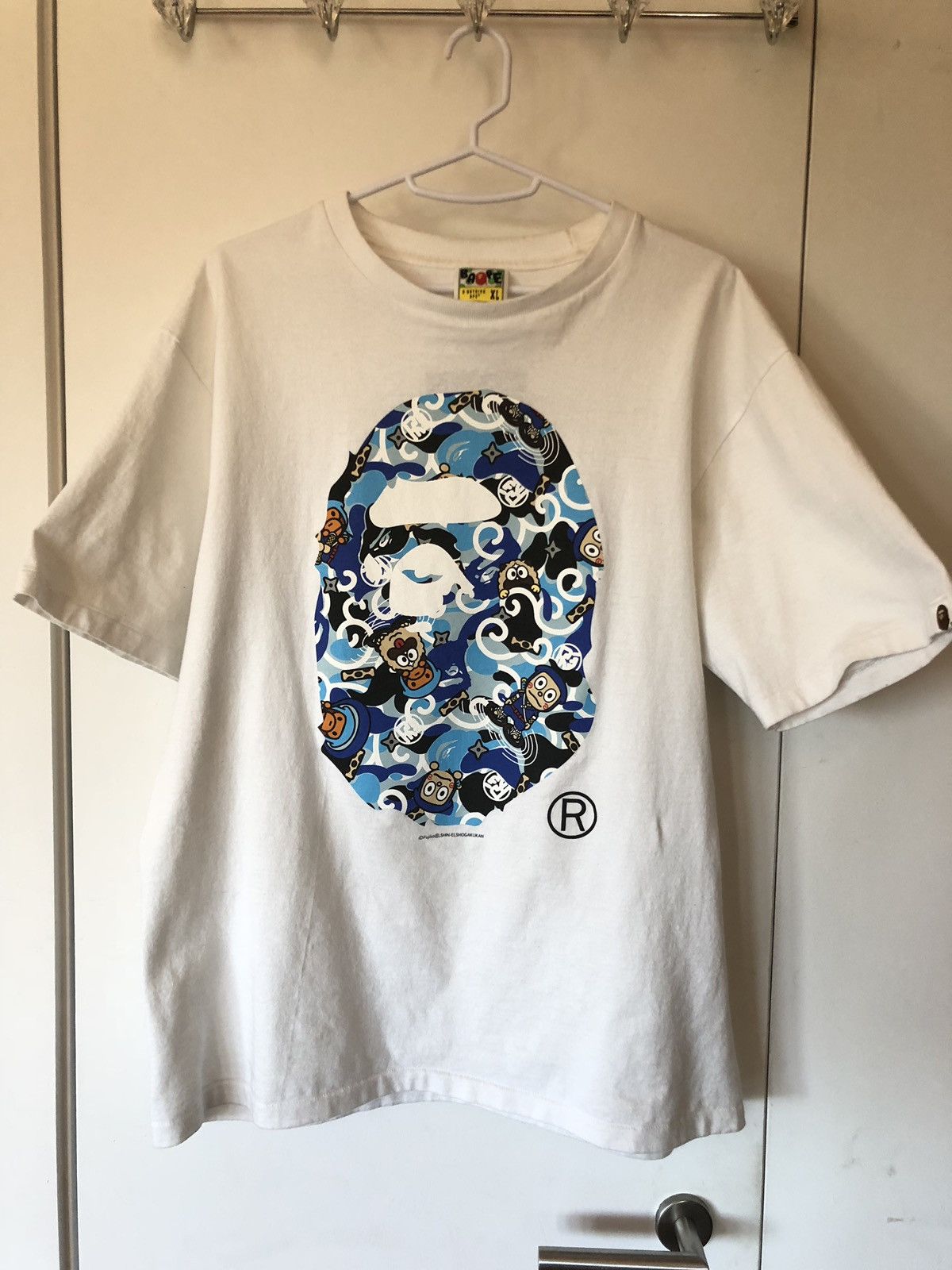 Bape Bape X Hattori Kun Bape Head Camo Tee XL Grailed