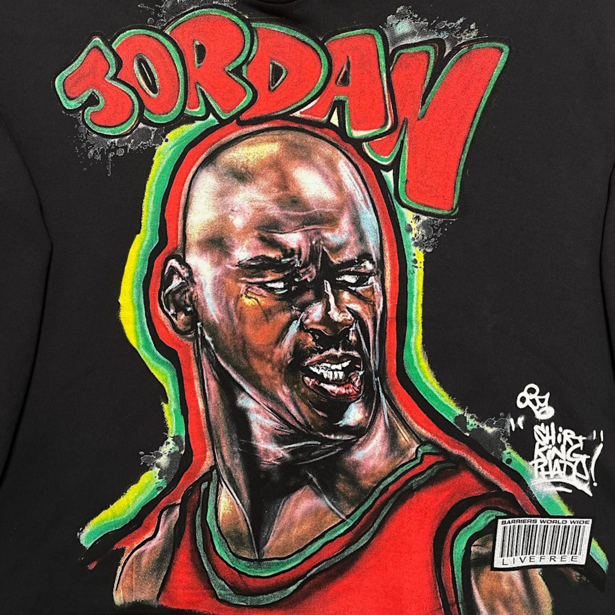 Barriers Michael Jordan Hooded Sweatshirt Black Size US S / EU 44-46 / 1 - 3 Thumbnail