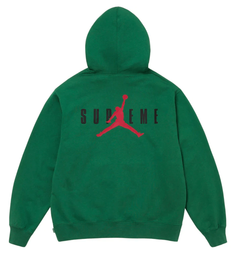 Supreme Jordan Hooded Sweatshirt (FW24) Green | Grailed