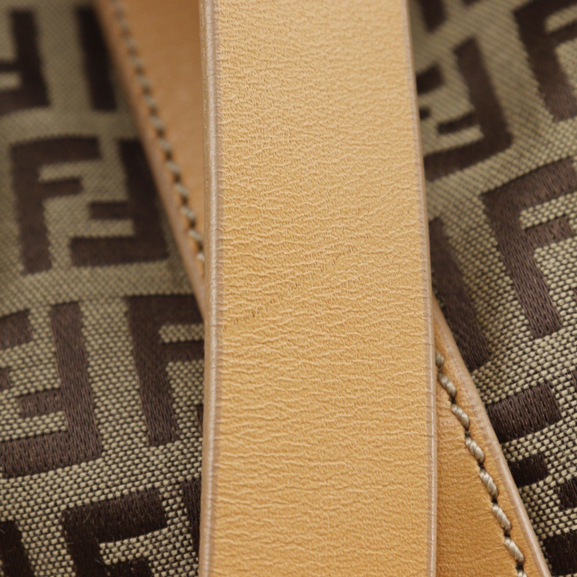 Fendi FENDI Zucchino Boston Bag 7VS014 Nylon Canvas x Leather Brown Double Unisex Size ONE SIZE - 8 Thumbnail