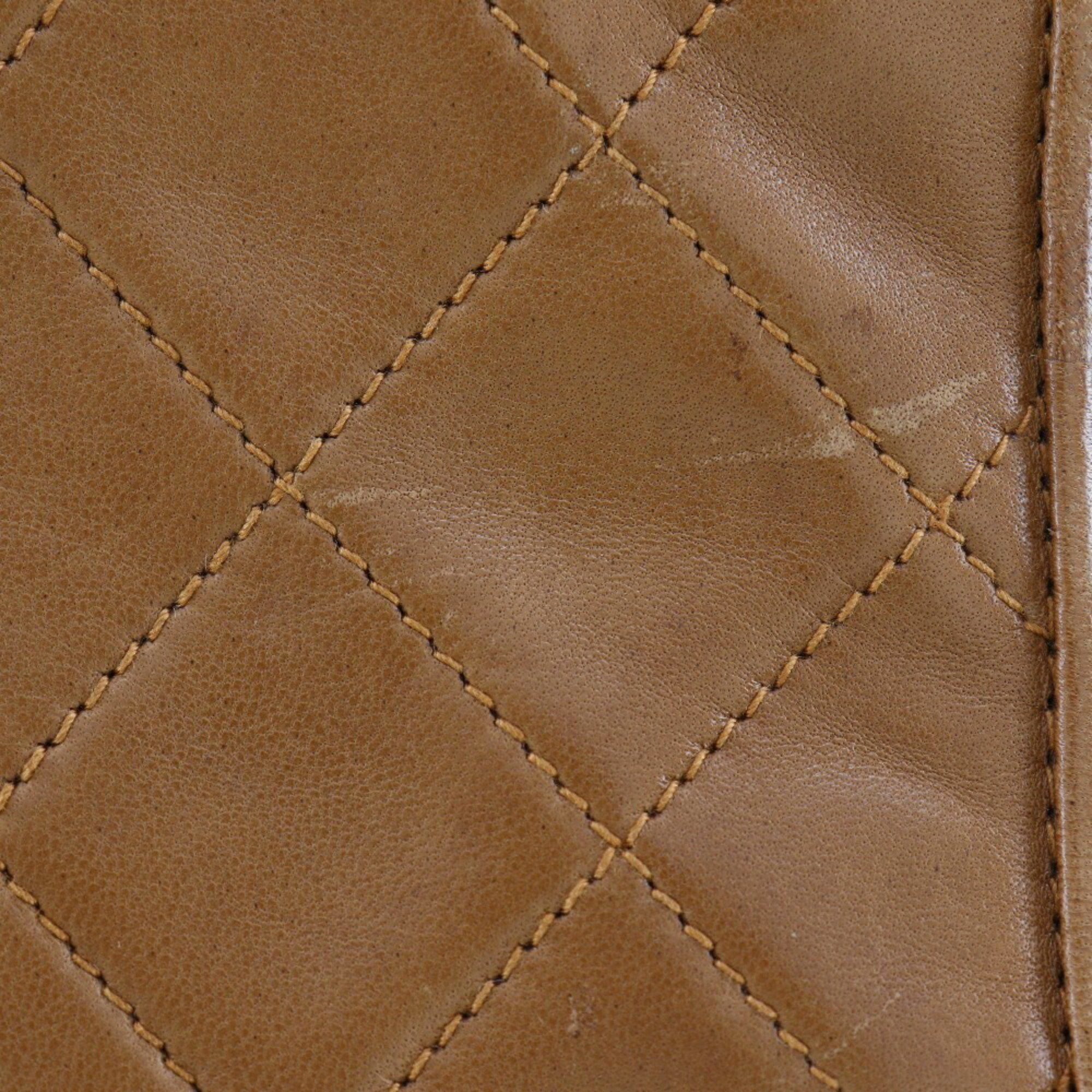 Chanel CHANEL Matelasse Handbag Plastic Handle Lambskin Beige Type Women's Size ONE SIZE - 8 Thumbnail