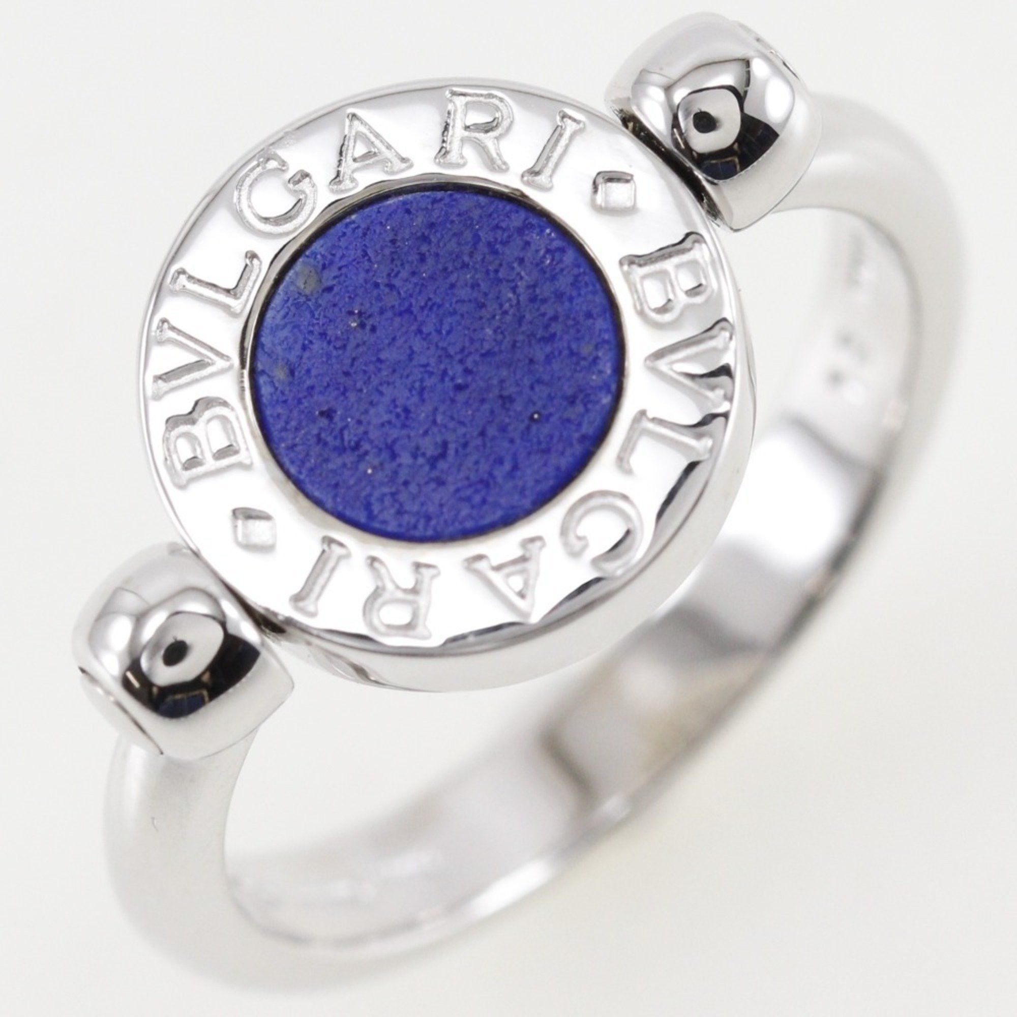 Bvlgari BVLGARI Lapis Lazuli Ring Size 9 K18 White Gold x Approx. 6.0g Ladies Size ONE SIZE - 4 Thumbnail