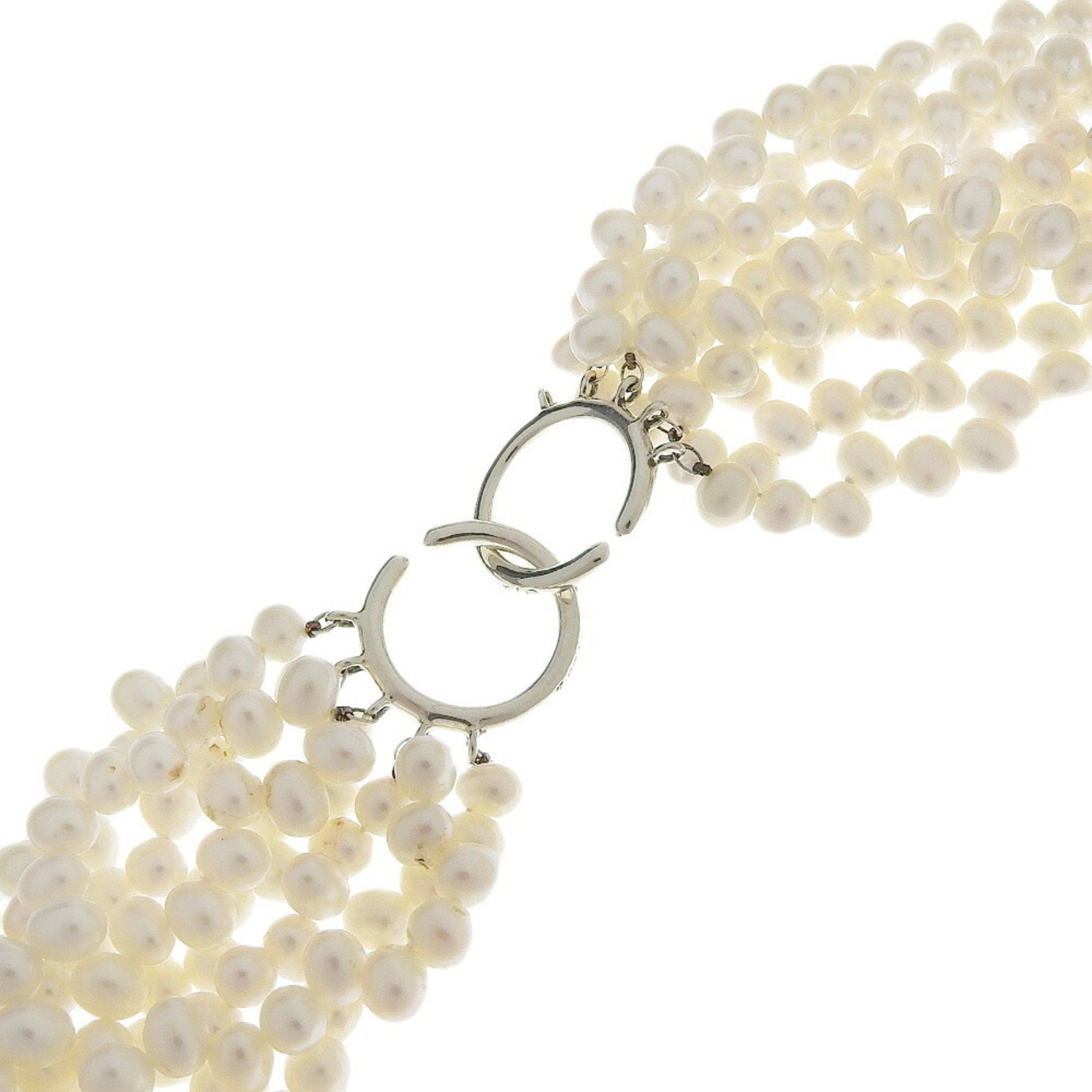 Tiffany & Co. Tiffany & Co. Torsade 8 Row Necklace Paloma Picasso Freshwater Pearl Silver 925 x Women's Size ONE SIZE - 4 Thumbnail