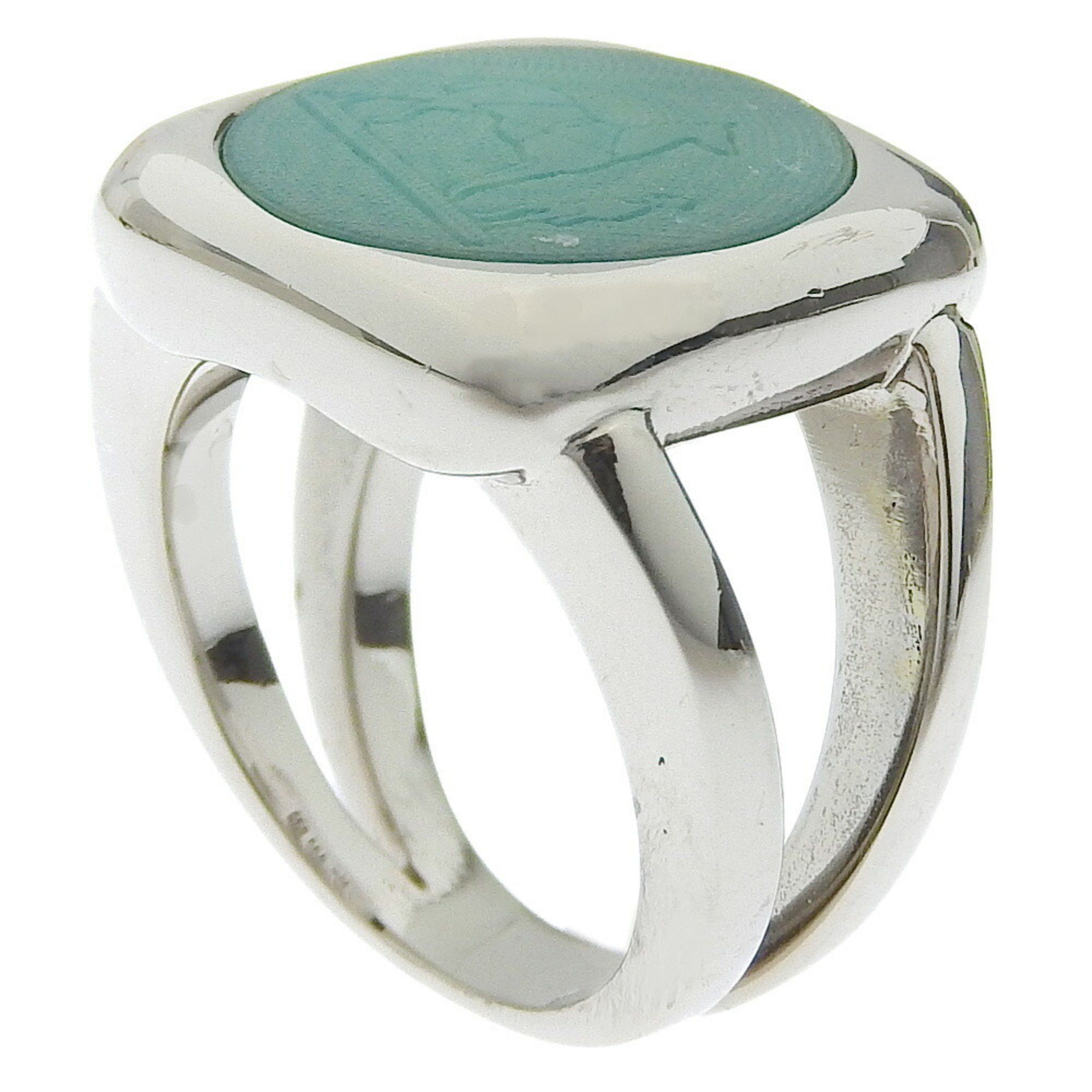 Hermes Hermes Corozo size 10.5 ring, silver, approx. 10.1g for women Size ONE SIZE - 3 Thumbnail