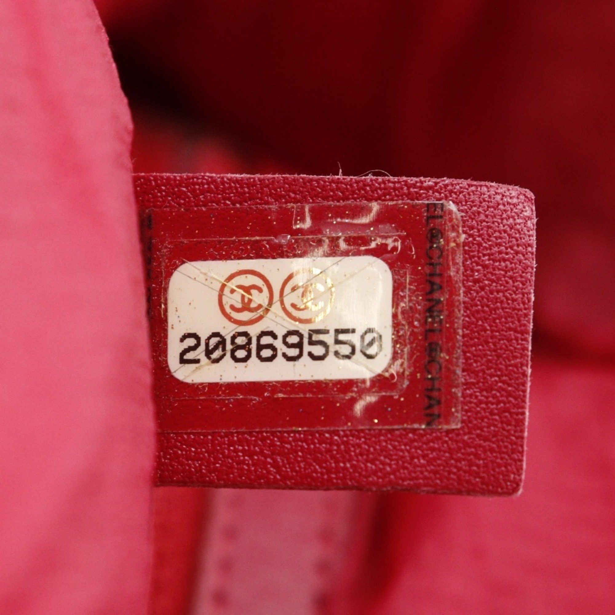 Chanel Chanel Coco Mark Backpack/Daypack Matelasse Nylon Red 2way Double COCO Women's Size ONE SIZE - 10 Thumbnail