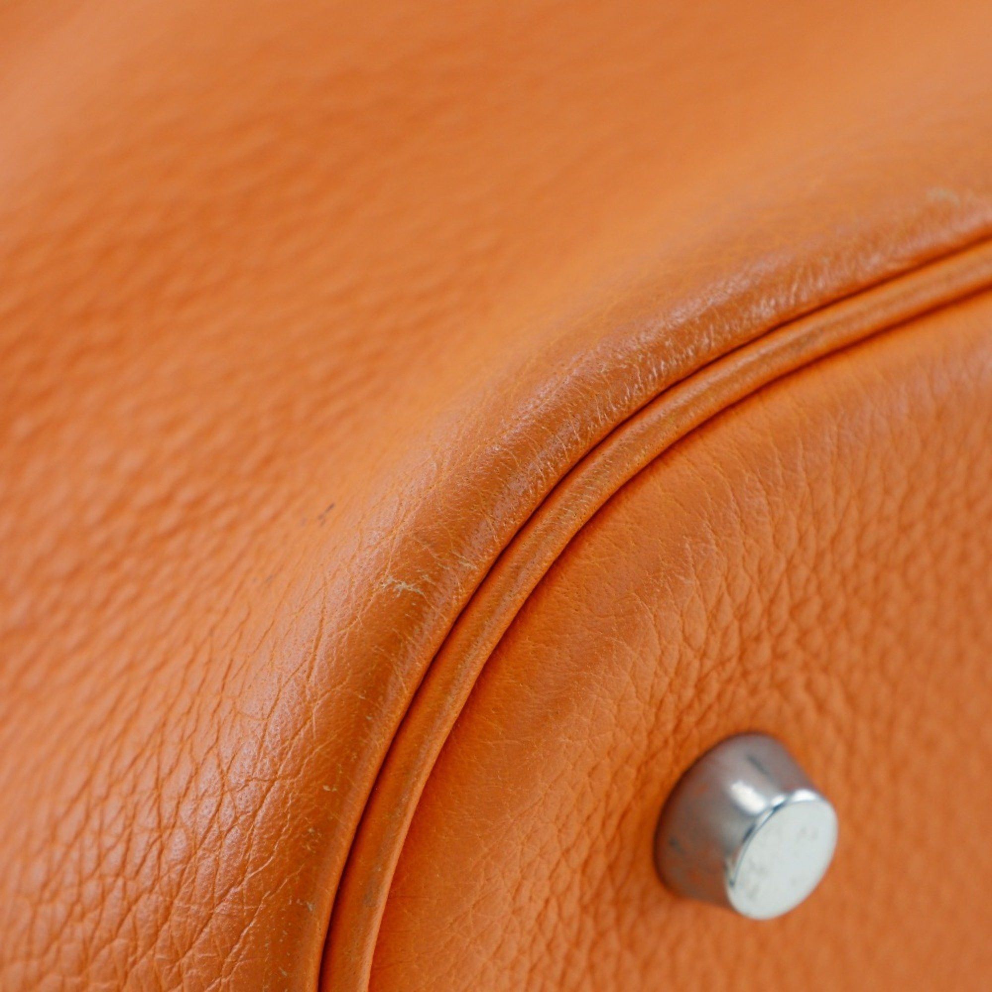 Hermes Hermes Picotin Lock GM Handbag Taurillon Clemence 2005 Orange / □I A5 Belt Clasp LockGM Ladies Size ONE SIZE - 4 Thumbnail