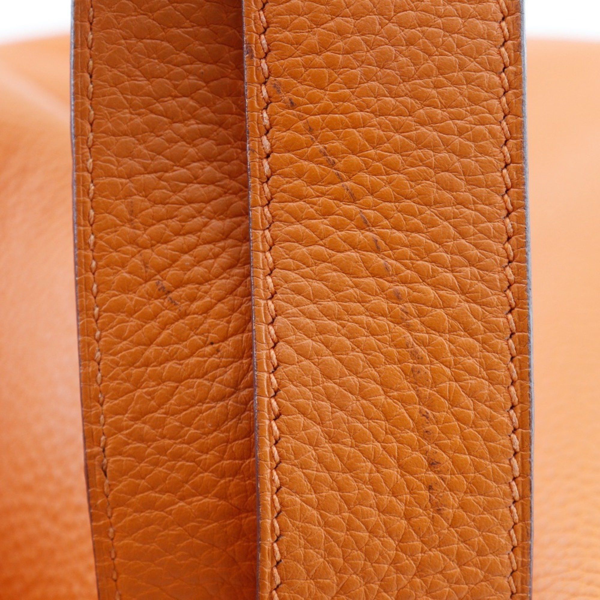 Hermes Hermes Picotin Lock GM Handbag Taurillon Clemence 2005 Orange / □I A5 Belt Clasp LockGM Ladies Size ONE SIZE - 8 Thumbnail