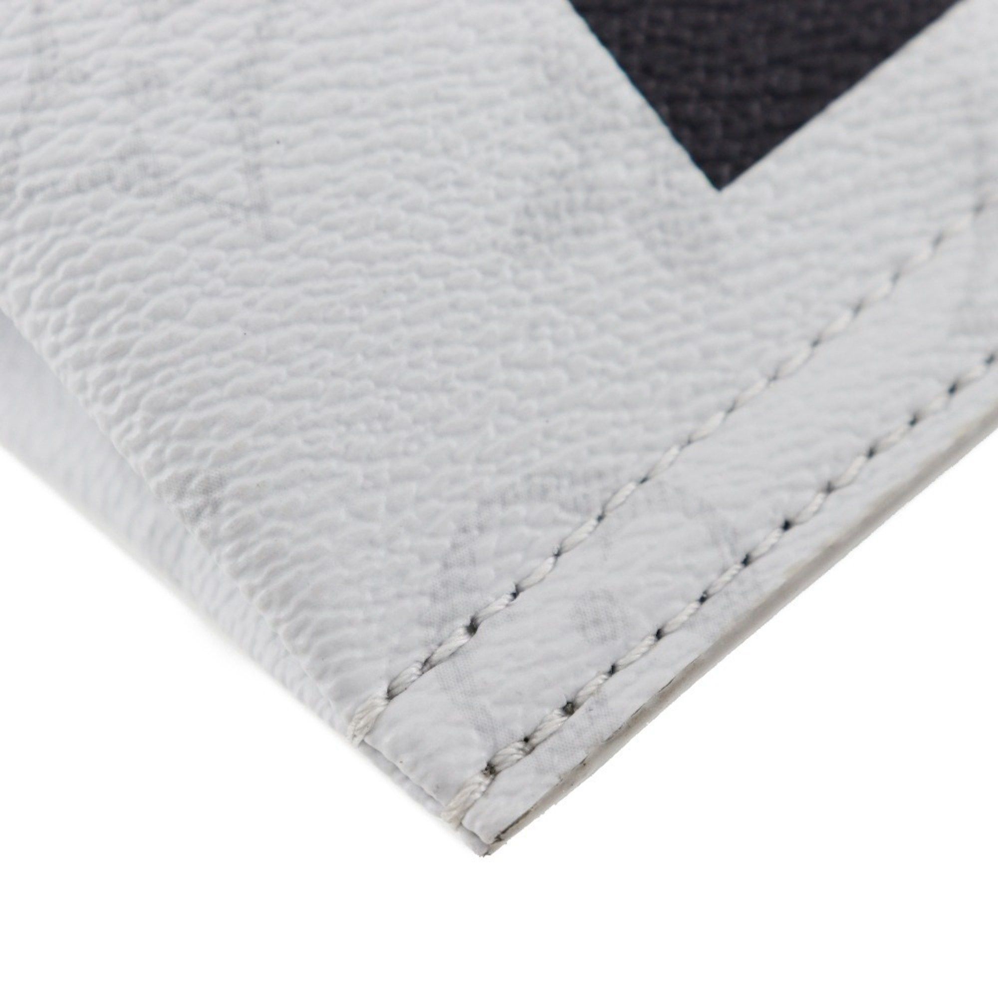 Louis Vuitton LOUIS VUITTON Flat vertical tote handbag M44627 x White Monogram canvas 2019 Light gray UB2129 Type Men's Size ONE SIZE - 4 Thumbnail