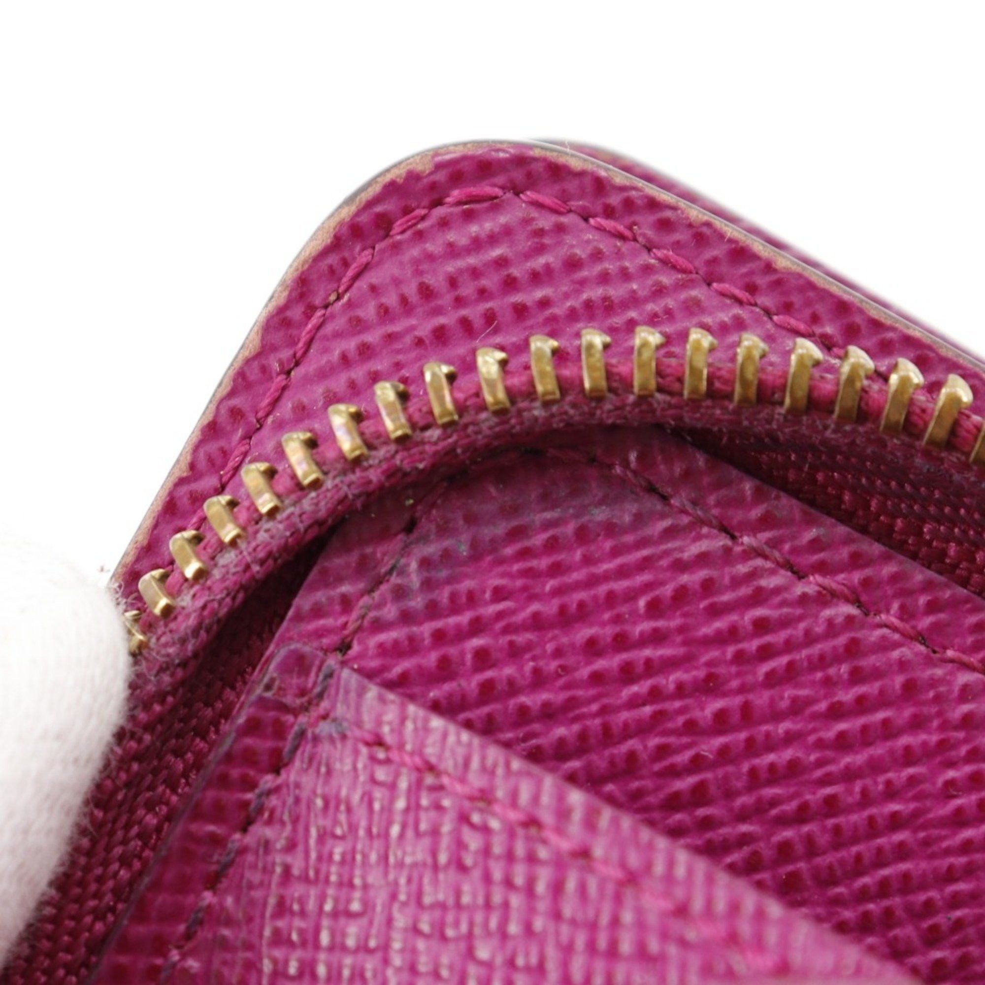 Louis Vuitton Louis Vuitton Compact zip bifold wallet Monogram Perforated M95188 canvas Fuchsia 2006 Brown/Pink MI0036 Snap button Women's Size ONE SIZE - 16 Thumbnail