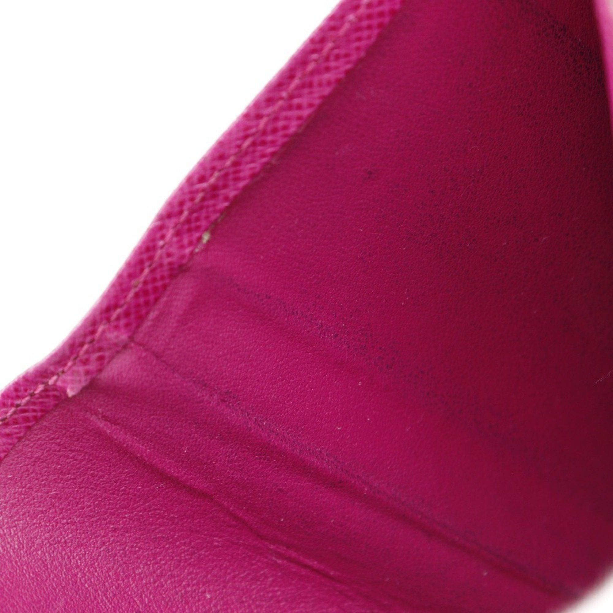 Louis Vuitton Louis Vuitton Compact zip bifold wallet Monogram Perforated M95188 canvas Fuchsia 2006 Brown/Pink MI0036 Snap button Women's Size ONE SIZE - 14 Thumbnail