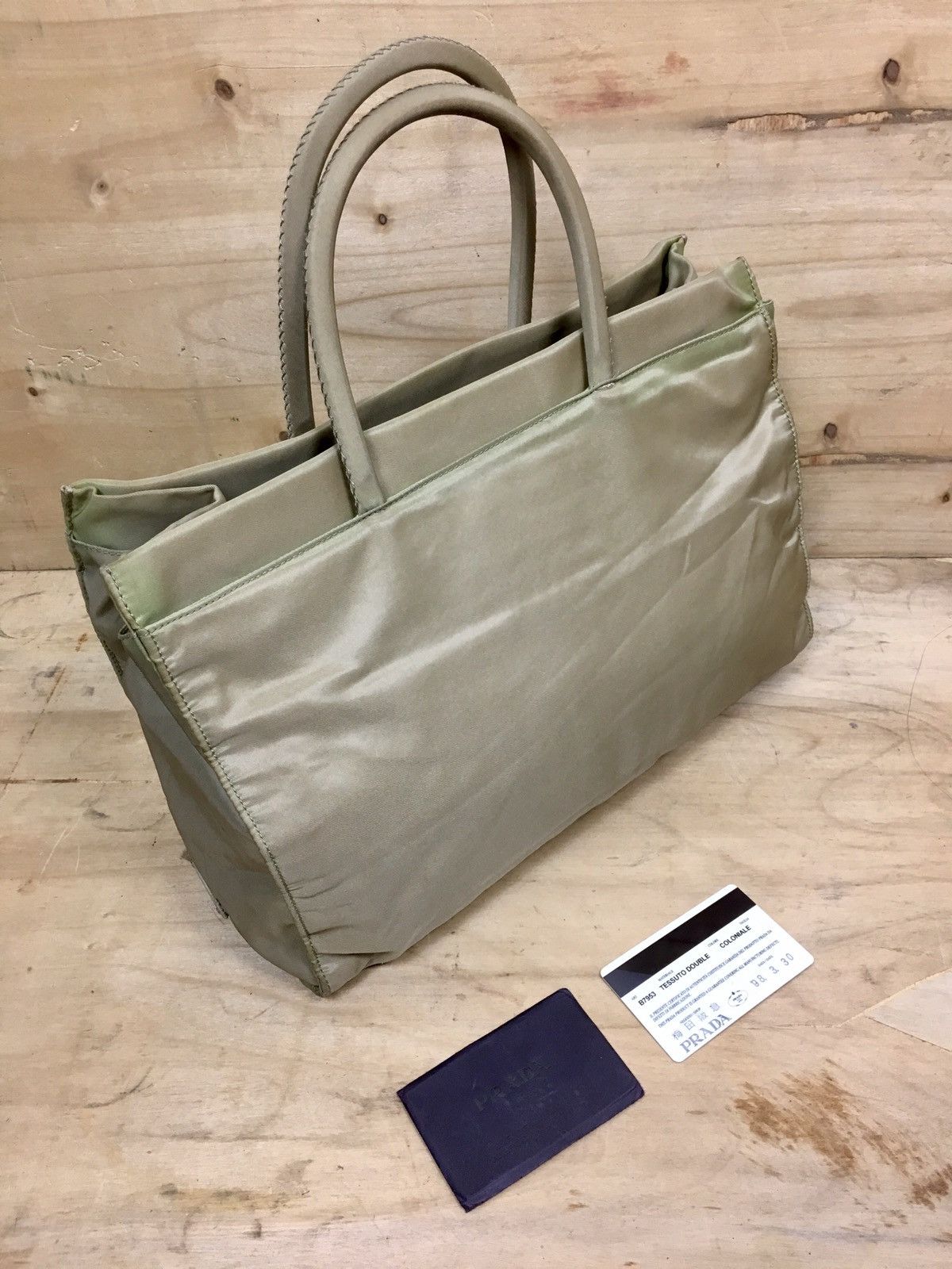 Prada × Vintage RARE VINTAGE PRADA TESSUTO DOUBLE COLONIALE B7953 NYLON ...
