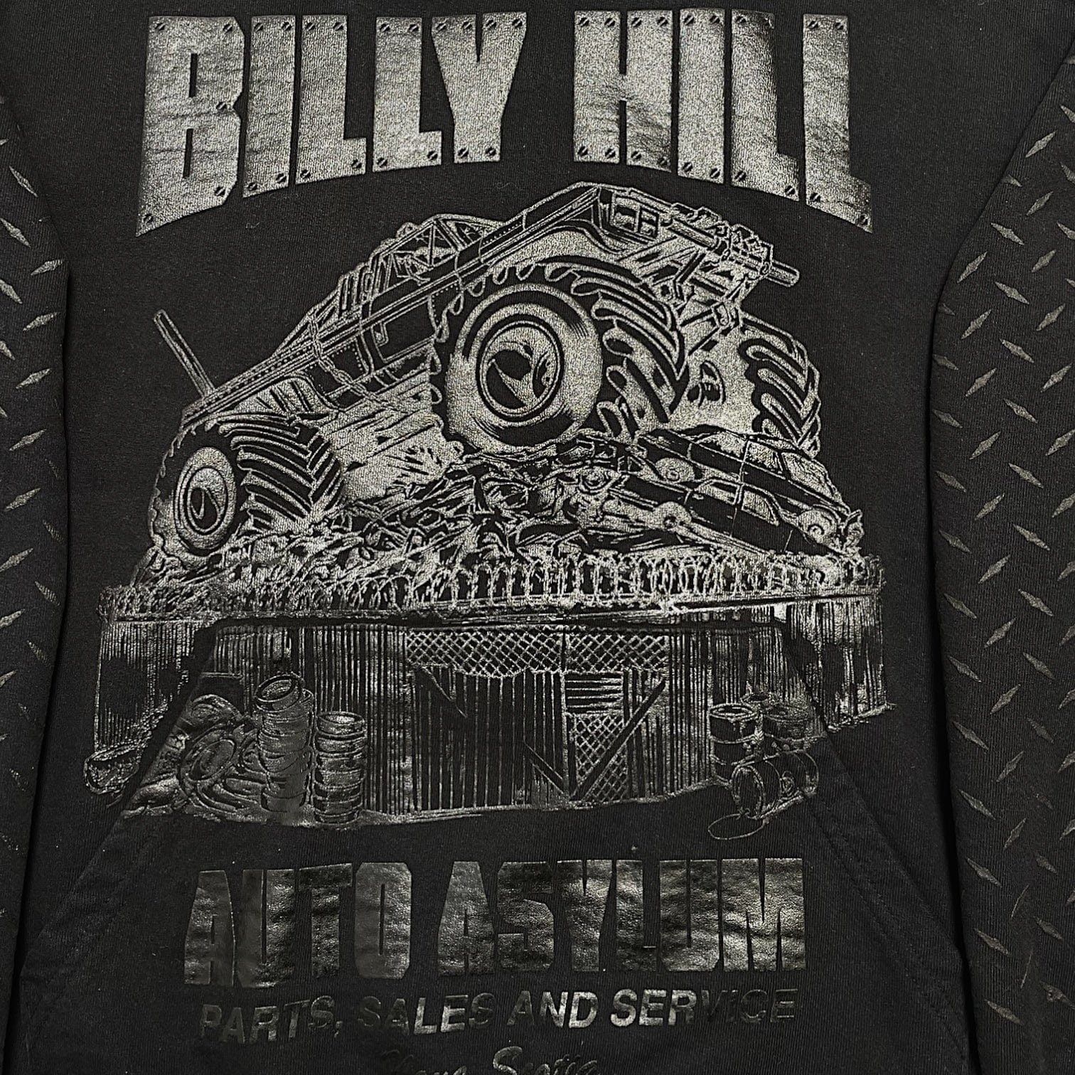Billy Hill Auto Asylum Hooded Sweatshirt Black Size US XL / EU 56 / 4 - 3 Thumbnail