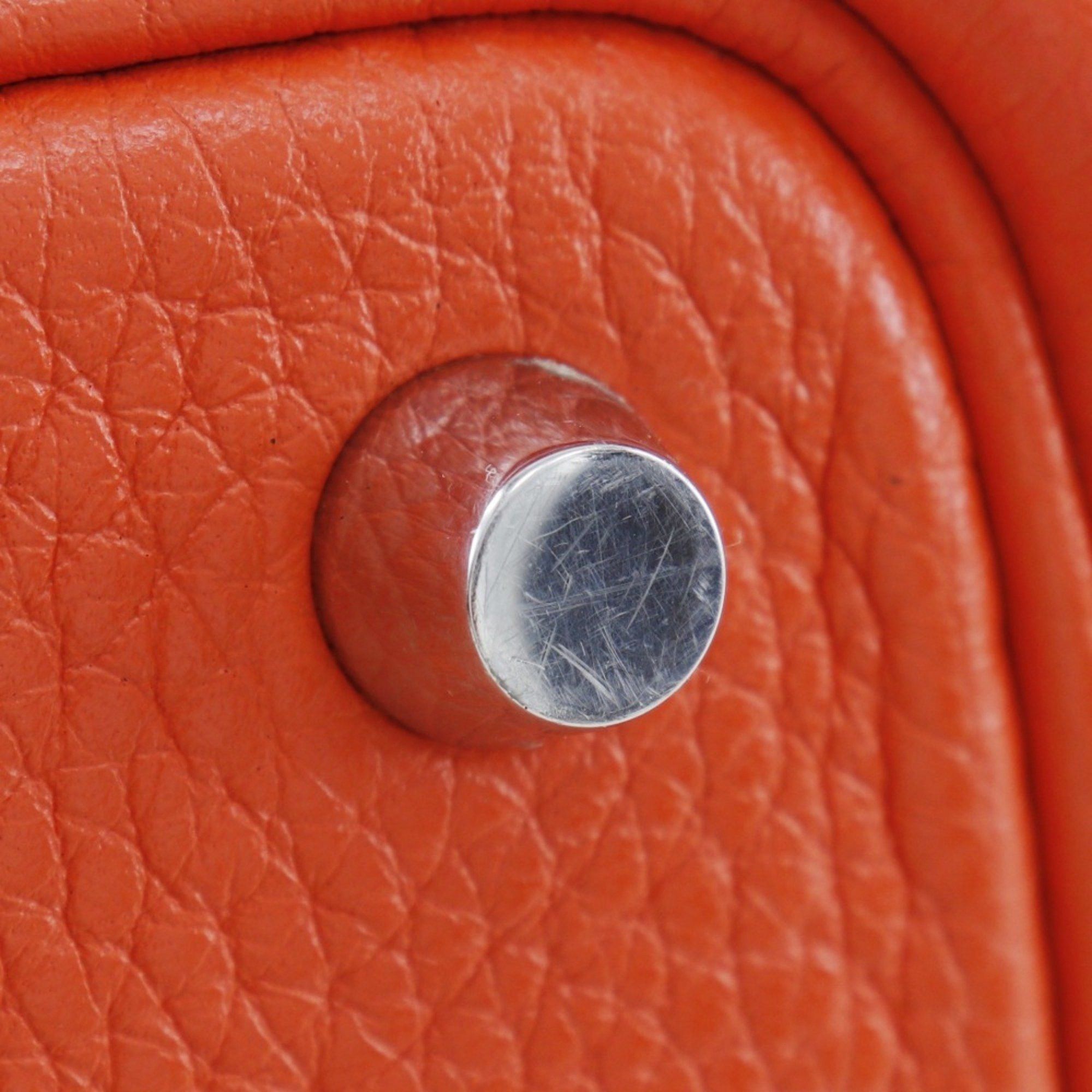 Hermes Hermes Picotin Lock PM Handbag Taurillon Clemence 2016 Orange/X Belt Clasp LockPM Women's Size ONE SIZE - 9 Thumbnail