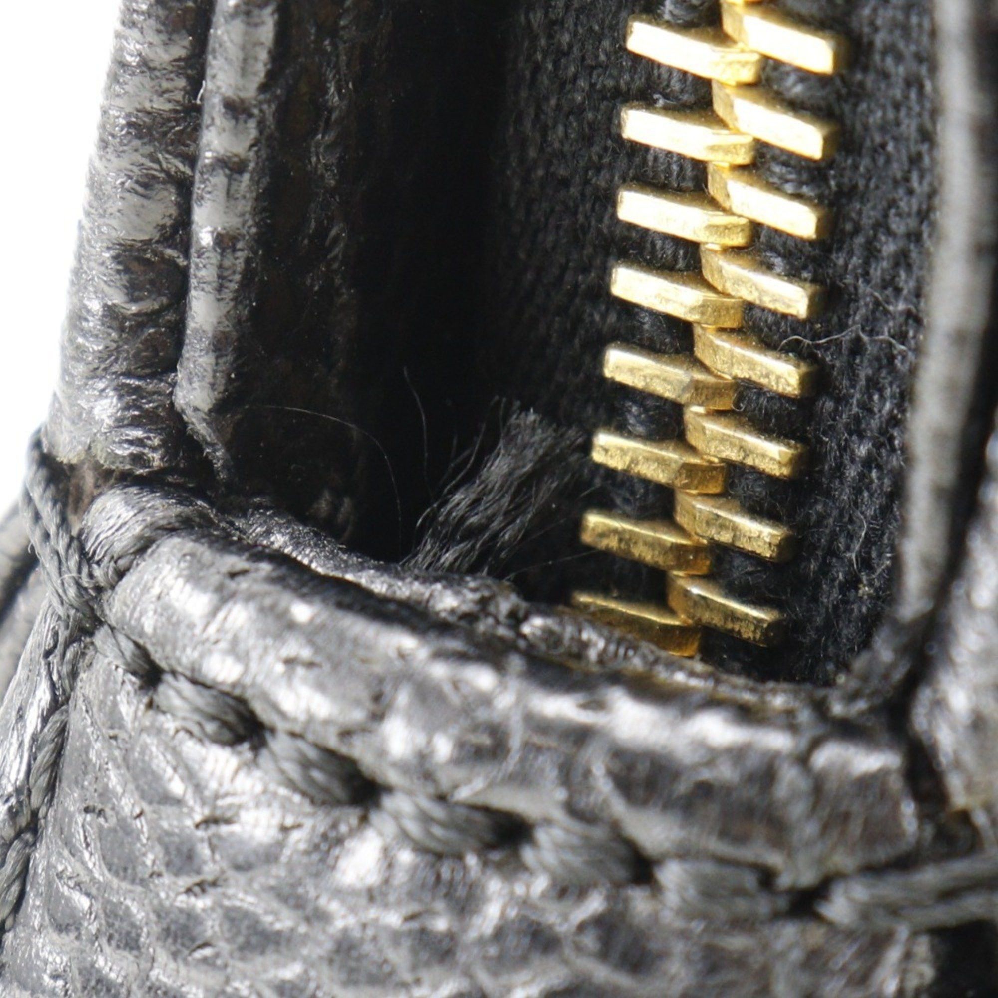 Chanel CHANEL handbag caviar skin black A5 logo ladies Size ONE SIZE - 8 Thumbnail