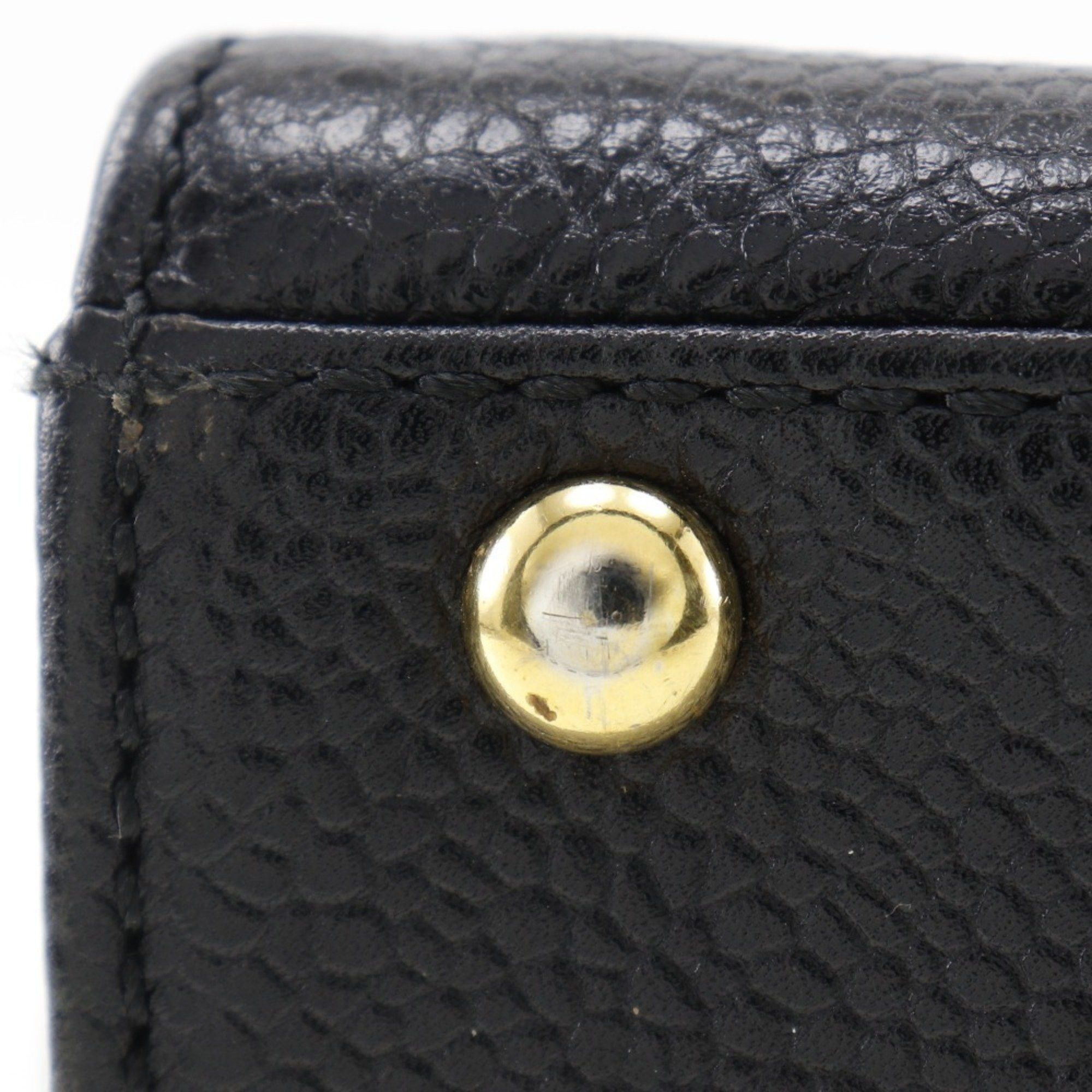 Chanel CHANEL handbag caviar skin black A5 logo ladies Size ONE SIZE - 13 Thumbnail