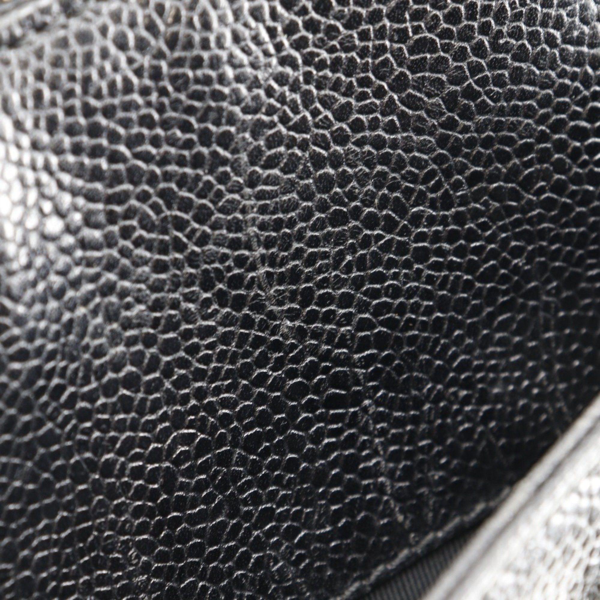 Chanel CHANEL handbag caviar skin black A5 logo ladies Size ONE SIZE - 9 Thumbnail