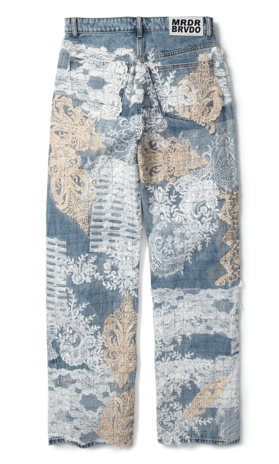 Who Decides War Grid Lace Jeans Sky Indigo Size US 38 / EU 54 - 2 Thumbnail