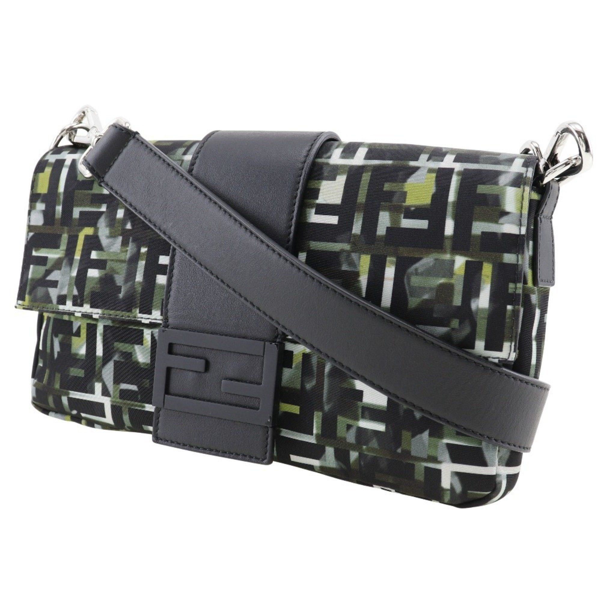 Fendi FENDI Mamma Bucket Shoulder Bag 3WAY Body Clutch Zucca Camouflage Pattern 7V72 Nylon Black 3way Type Unisex Size ONE SIZE - 2 Thumbnail