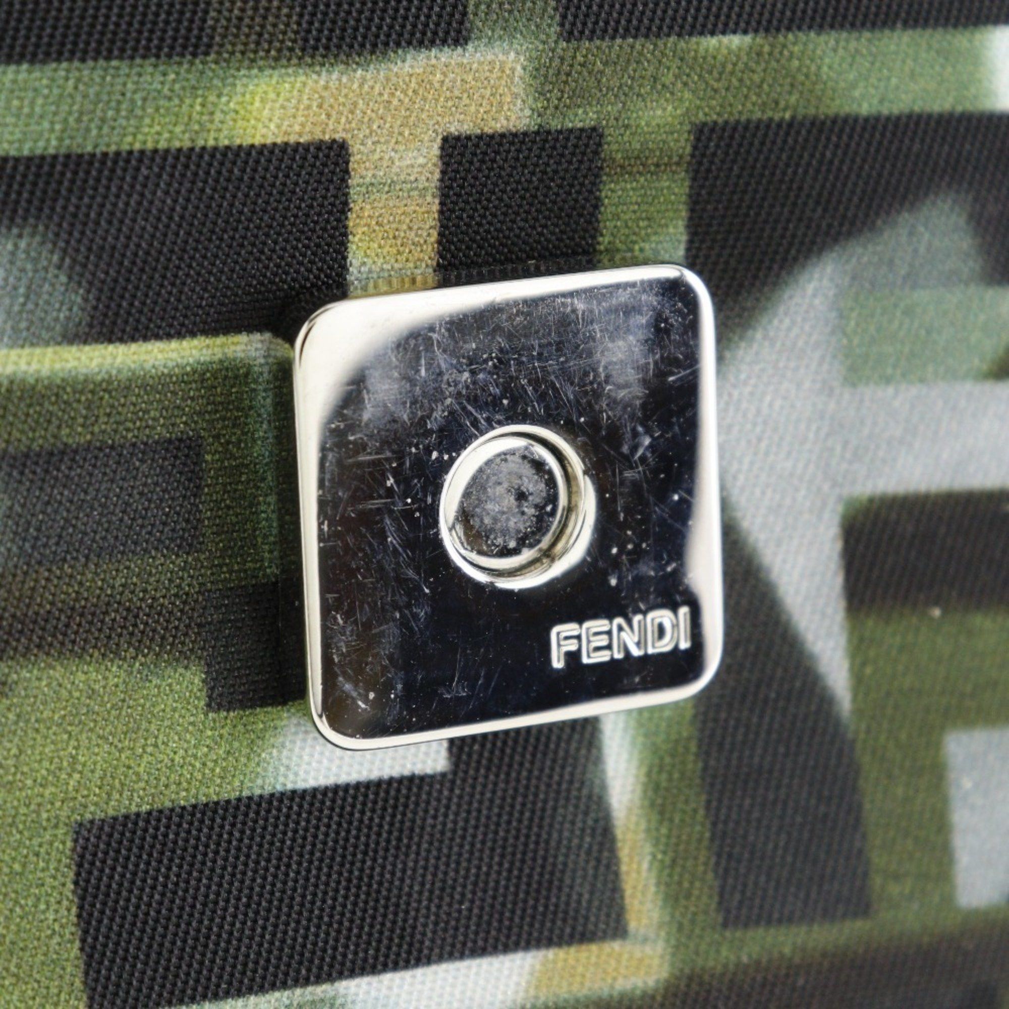 Fendi FENDI Mamma Bucket Shoulder Bag 3WAY Body Clutch Zucca Camouflage Pattern 7V72 Nylon Black 3way Type Unisex Size ONE SIZE - 9 Thumbnail