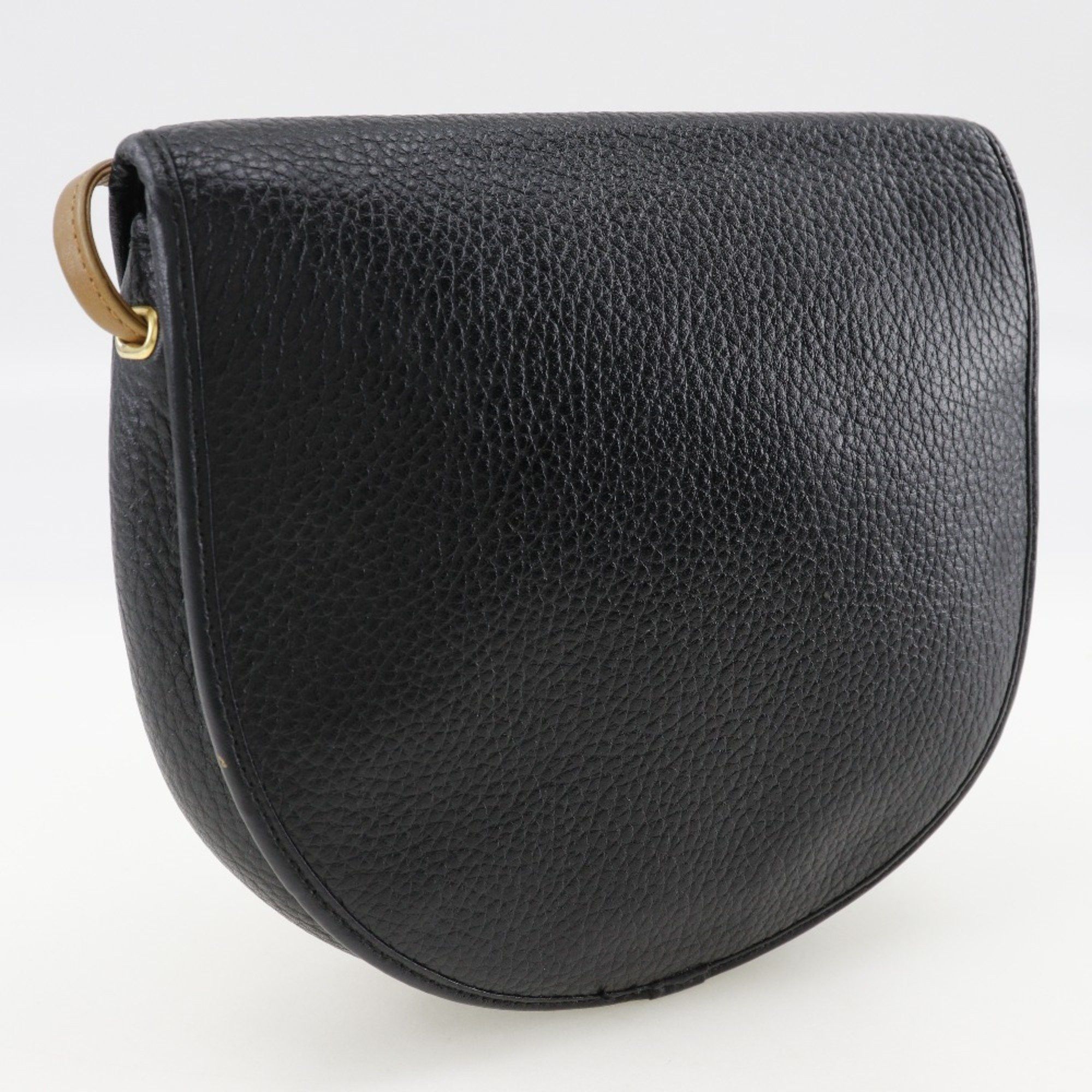 Dior Christian Dior CD Shoulder Bag Pochette Calf Black Type Logo Women's Size ONE SIZE - 3 Thumbnail