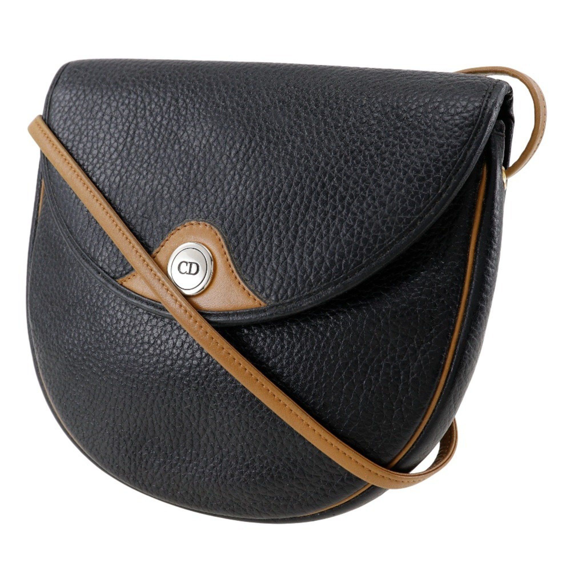 Dior Christian Dior CD Shoulder Bag Pochette Calf Black Type Logo Women's Size ONE SIZE - 2 Thumbnail