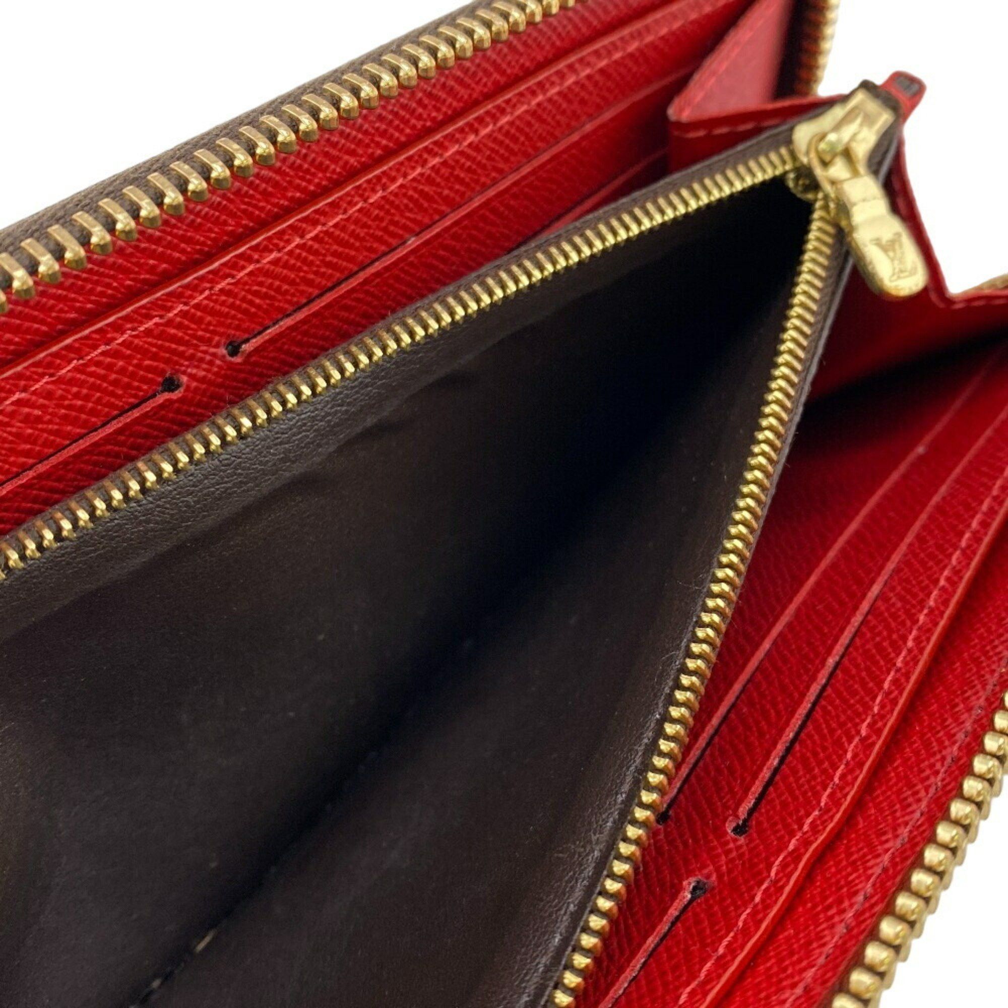 Louis Vuitton LOUIS VUITTON N60534 Portefeuille Clemence Round Damier Long Wallet Brown Women's Size ONE SIZE - 12 Thumbnail