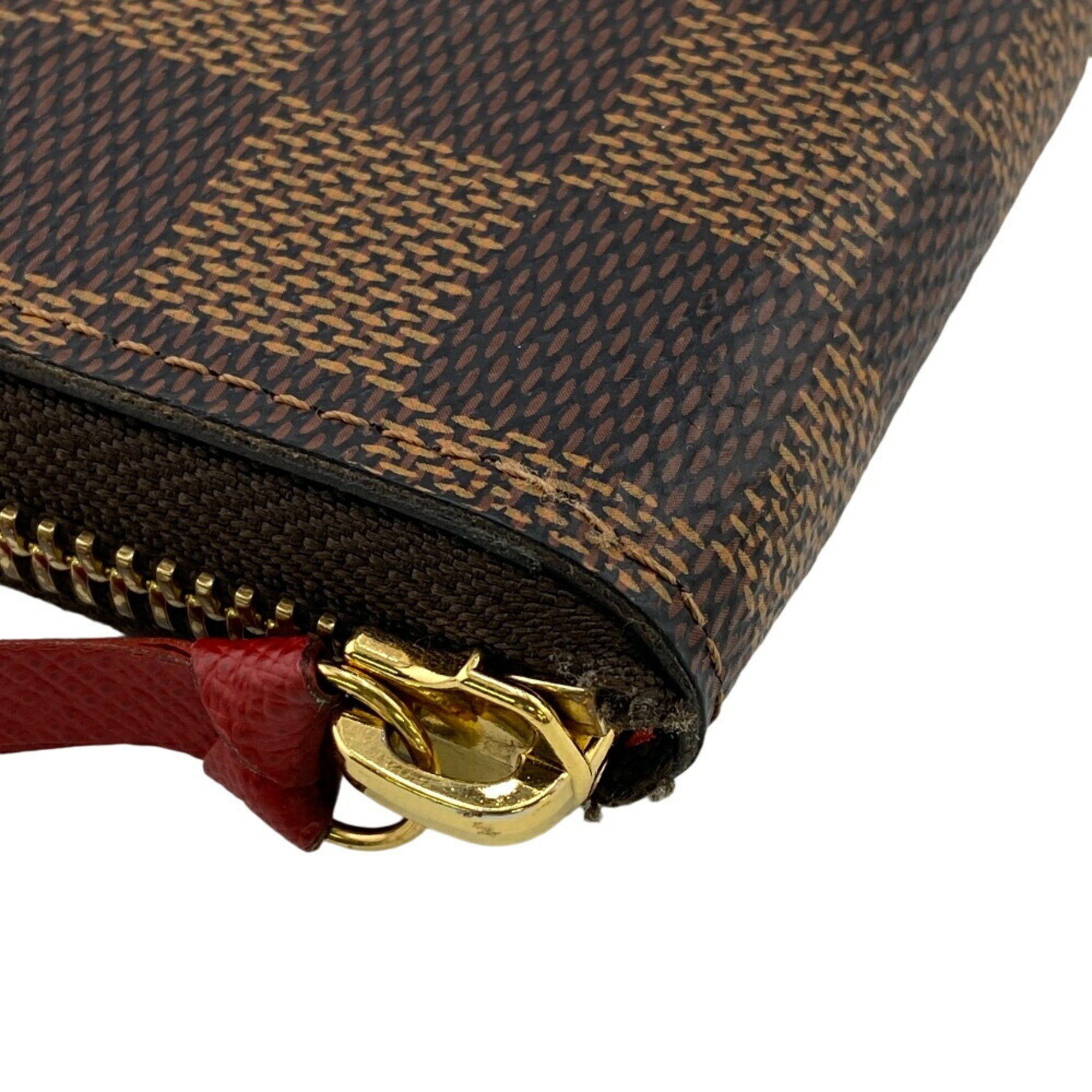 Louis Vuitton LOUIS VUITTON N60534 Portefeuille Clemence Round Damier Long Wallet Brown Women's Size ONE SIZE - 3 Thumbnail