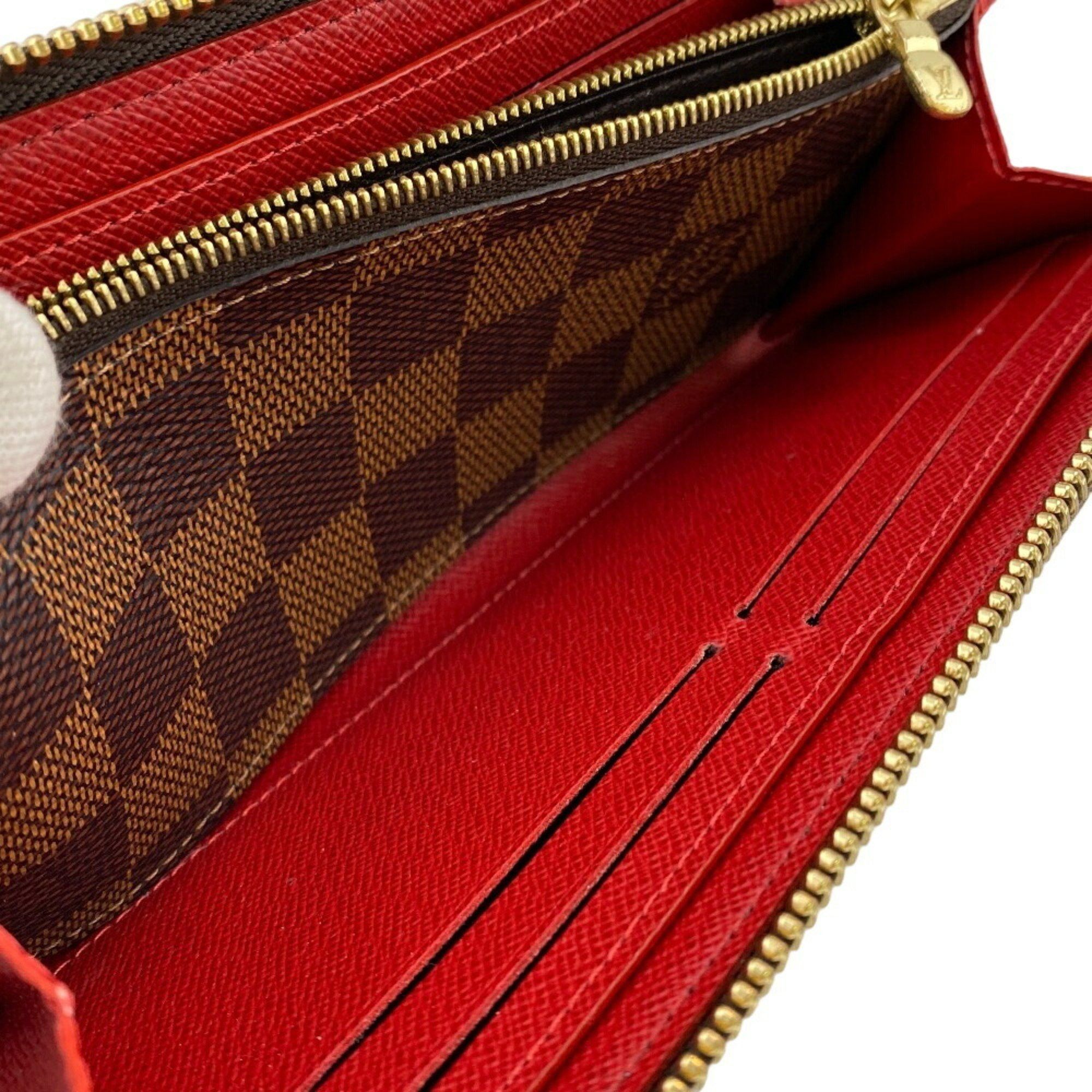 Louis Vuitton LOUIS VUITTON N60534 Portefeuille Clemence Round Damier Long Wallet Brown Women's Size ONE SIZE - 13 Thumbnail
