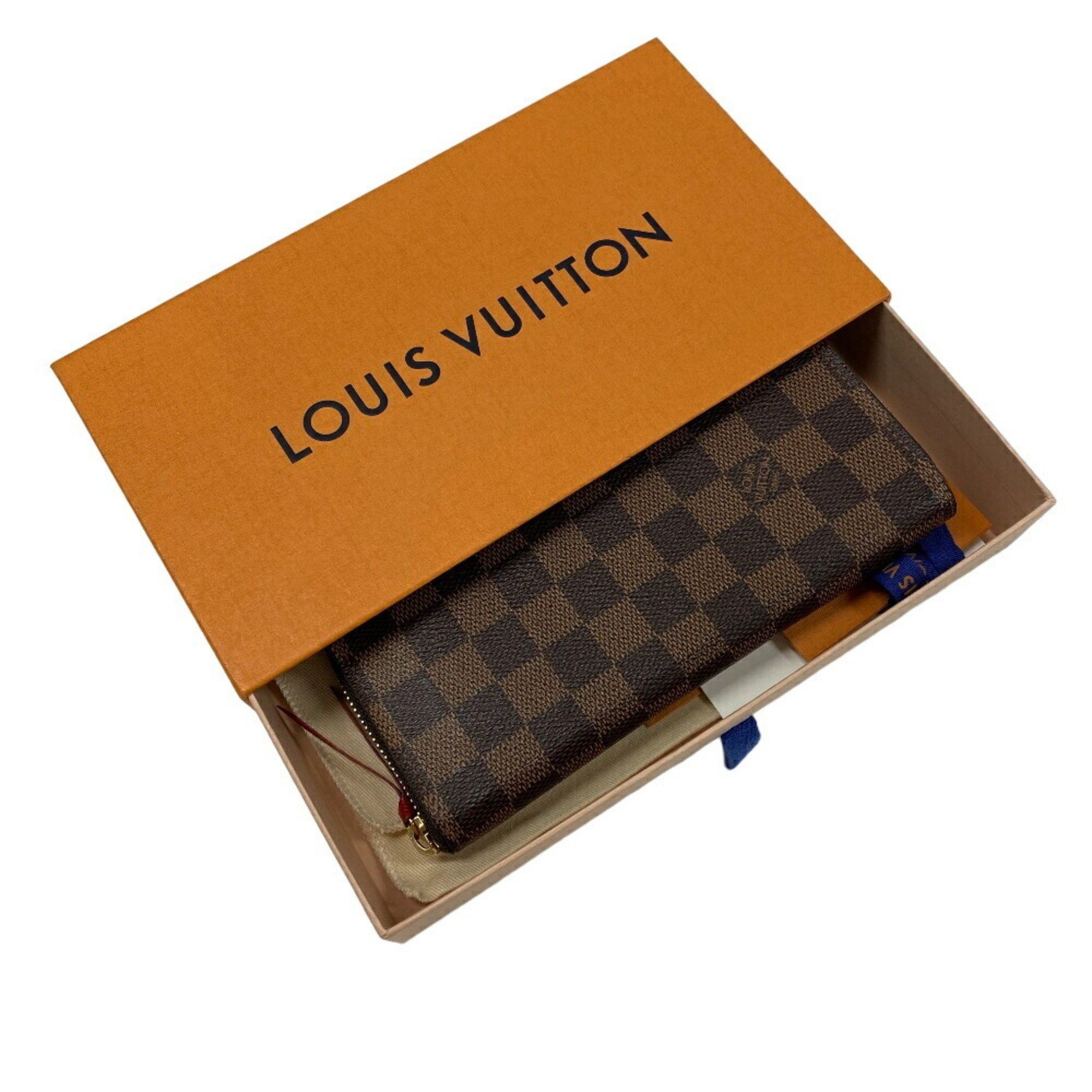 Louis Vuitton LOUIS VUITTON N60534 Portefeuille Clemence Round Damier Long Wallet Brown Women's Size ONE SIZE - 19 Thumbnail