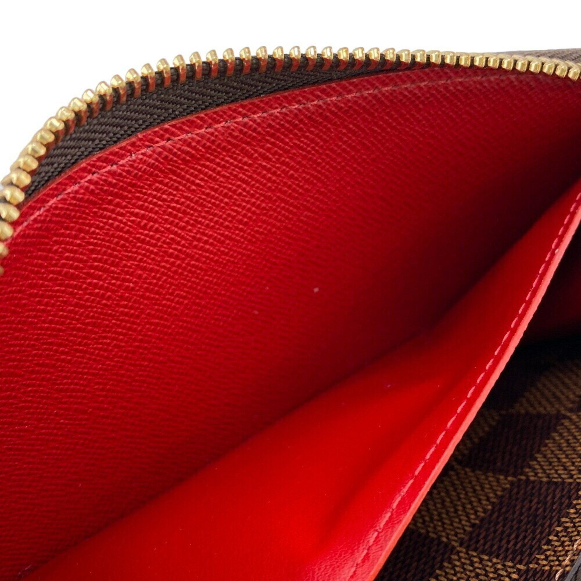 Louis Vuitton LOUIS VUITTON N60534 Portefeuille Clemence Round Damier Long Wallet Brown Women's Size ONE SIZE - 15 Thumbnail