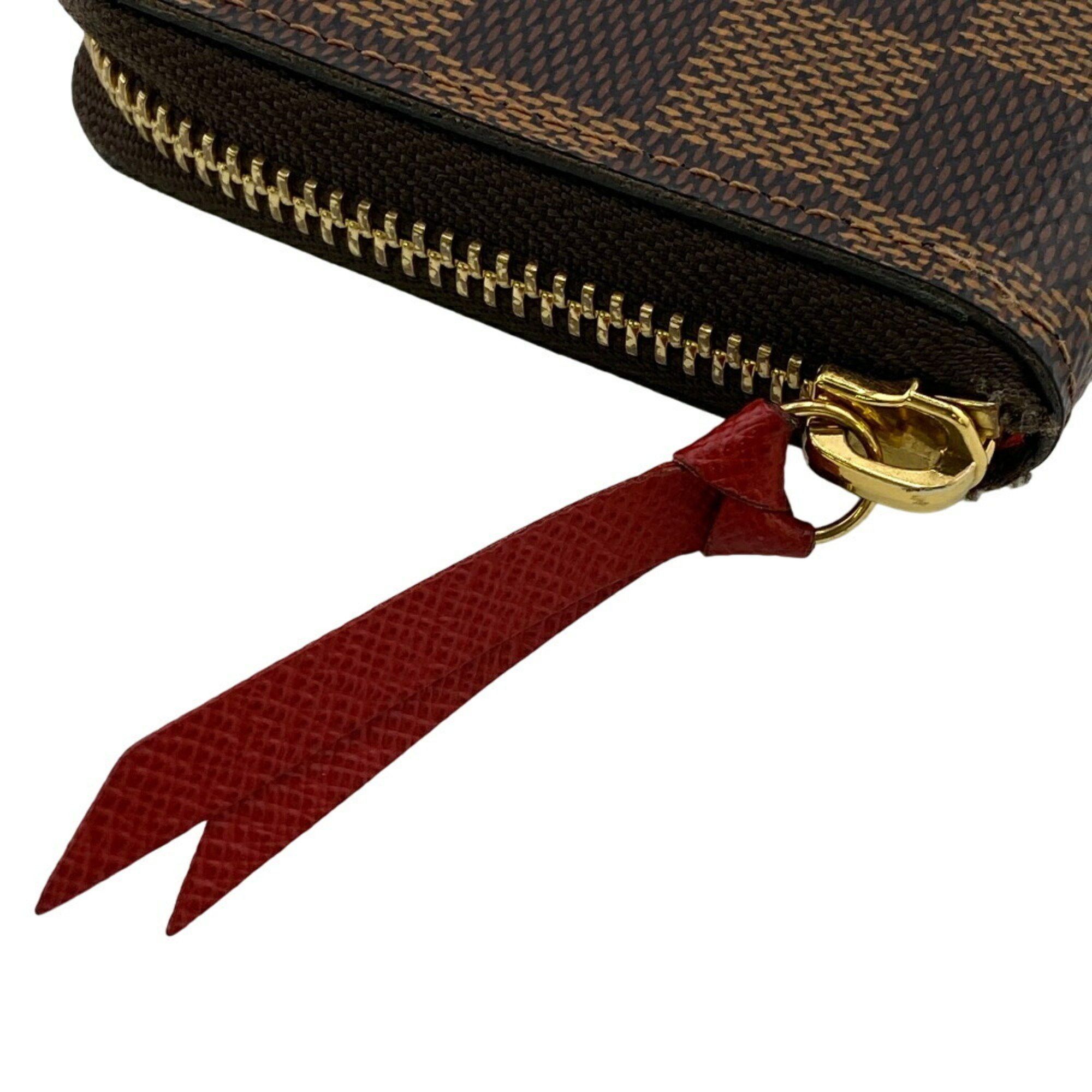 Louis Vuitton LOUIS VUITTON N60534 Portefeuille Clemence Round Damier Long Wallet Brown Women's Size ONE SIZE - 8 Thumbnail