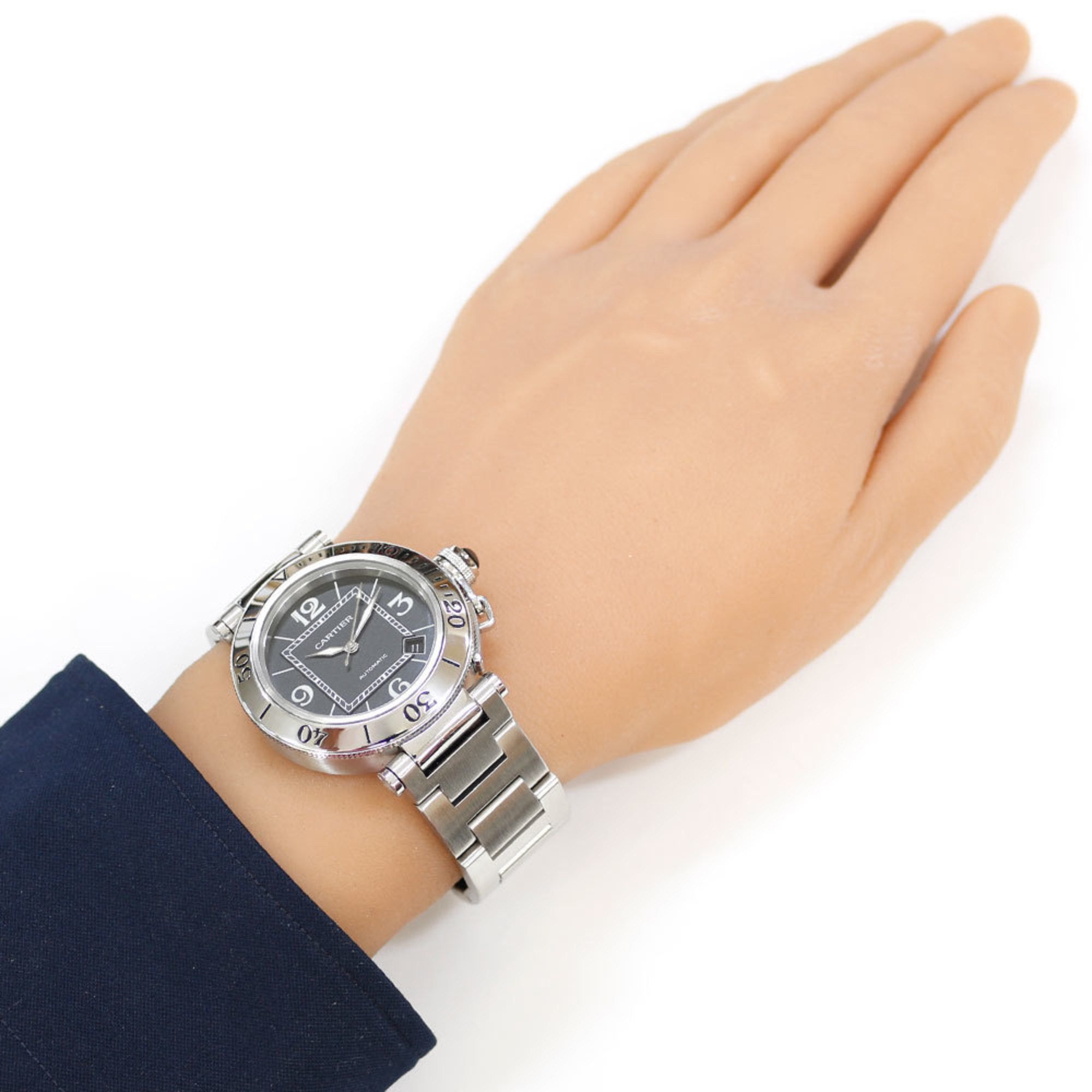 Cartier Cartier Pasha Seatimer Watch Stainless Steel 2790 Automatic Men's CARTIER Overhauled Size ONE SIZE - 2 Thumbnail