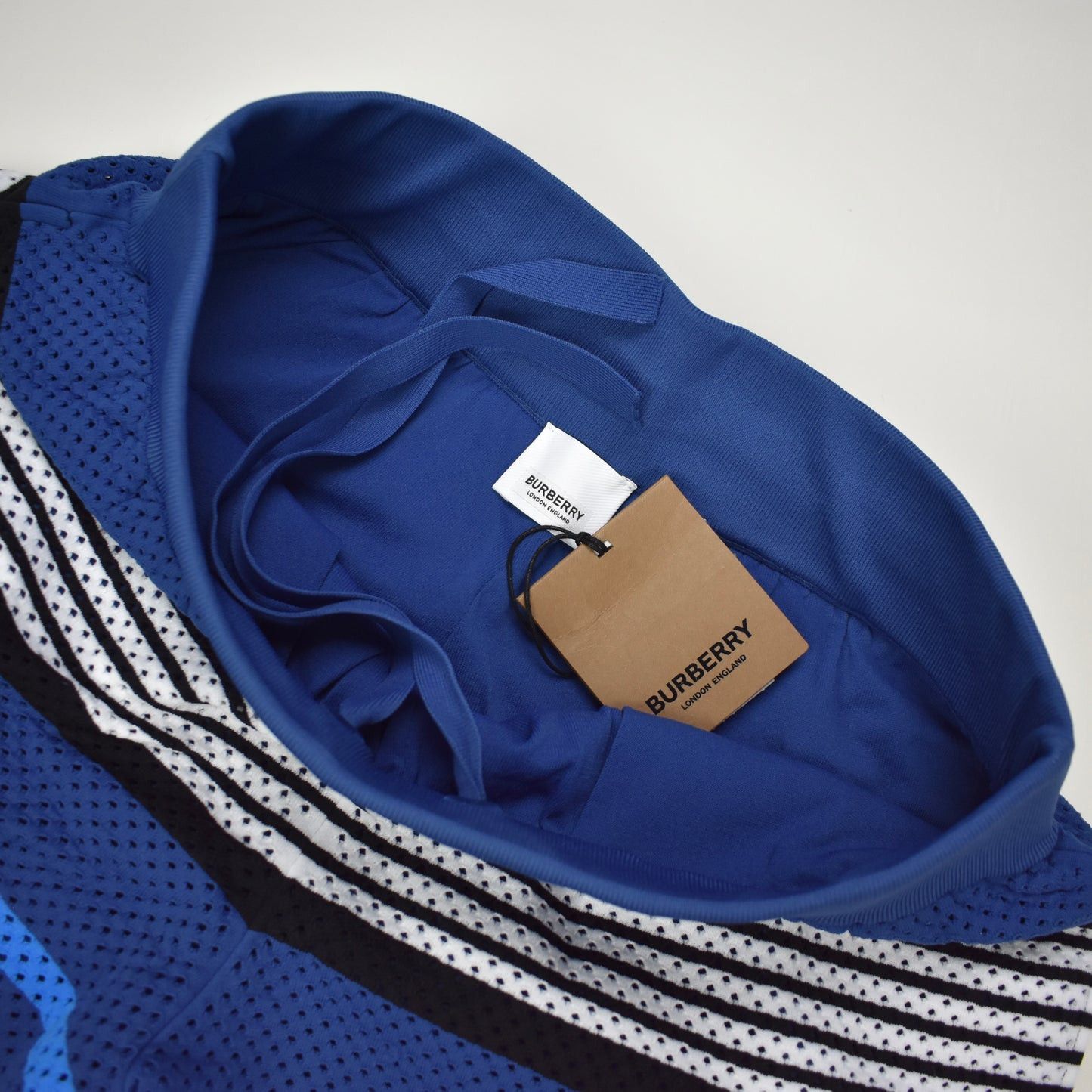 Burberry Burberry Blue Icon Stripe Knit Mesh Shorts Size US 30 / EU 46 - 5 Thumbnail