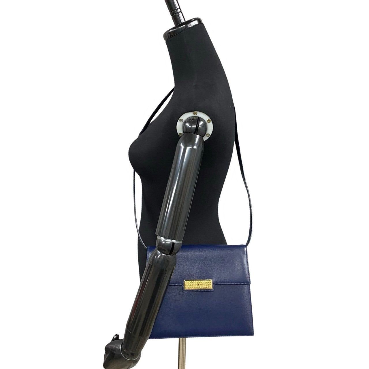 Dior Dior Shoulder Bag Navy Leather Size ONE SIZE - 2 Thumbnail