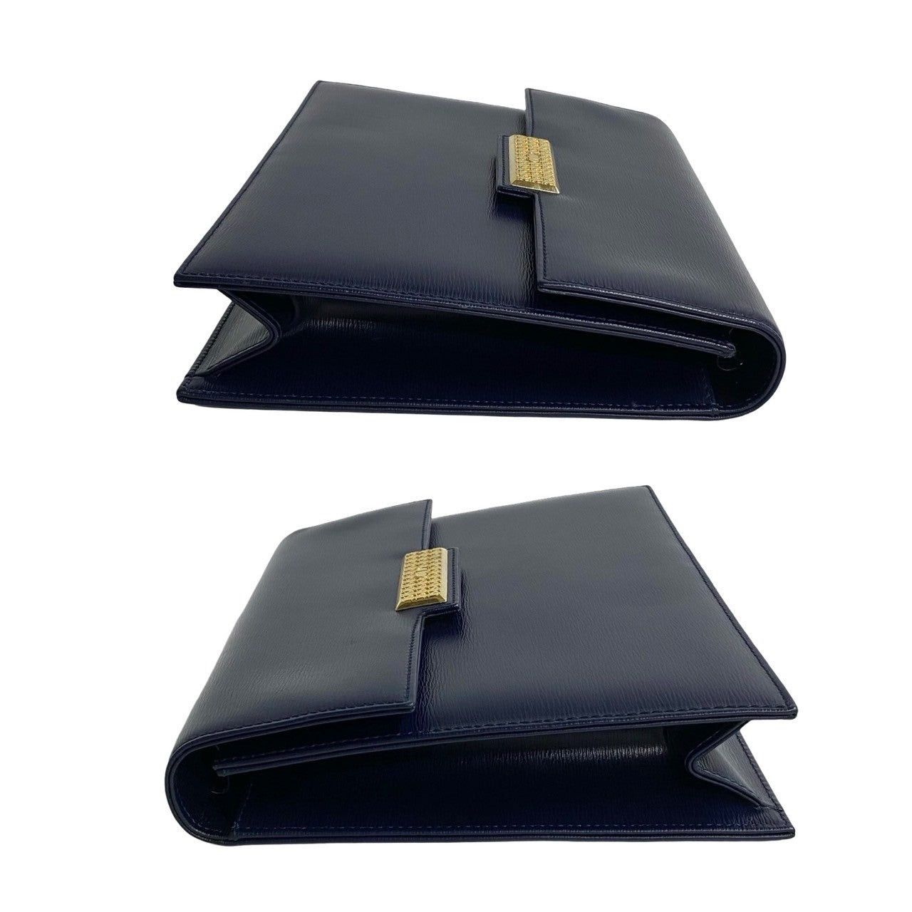 Dior Dior Shoulder Bag Navy Leather Size ONE SIZE - 5 Thumbnail