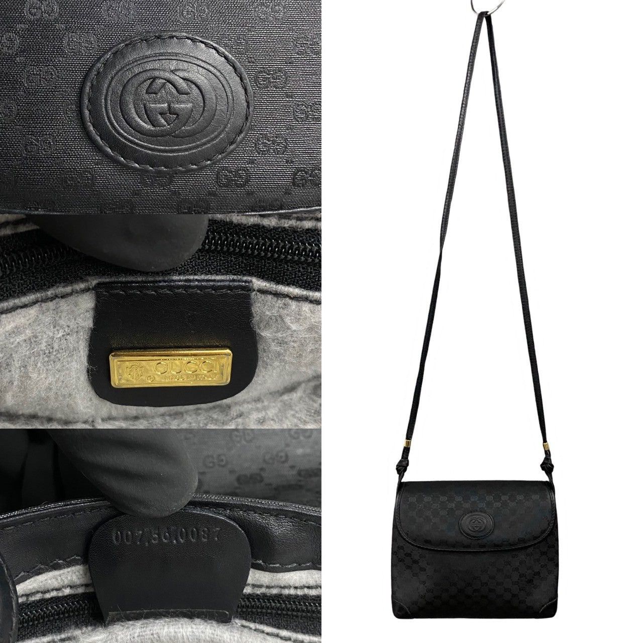 Gucci Gucci Shoulder Bag Black Leather Size ONE SIZE - 3 Thumbnail