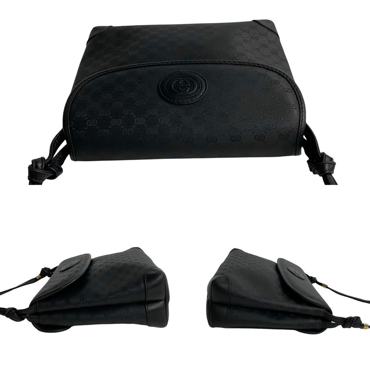 Gucci Gucci Shoulder Bag Black Leather Size ONE SIZE - 5 Thumbnail