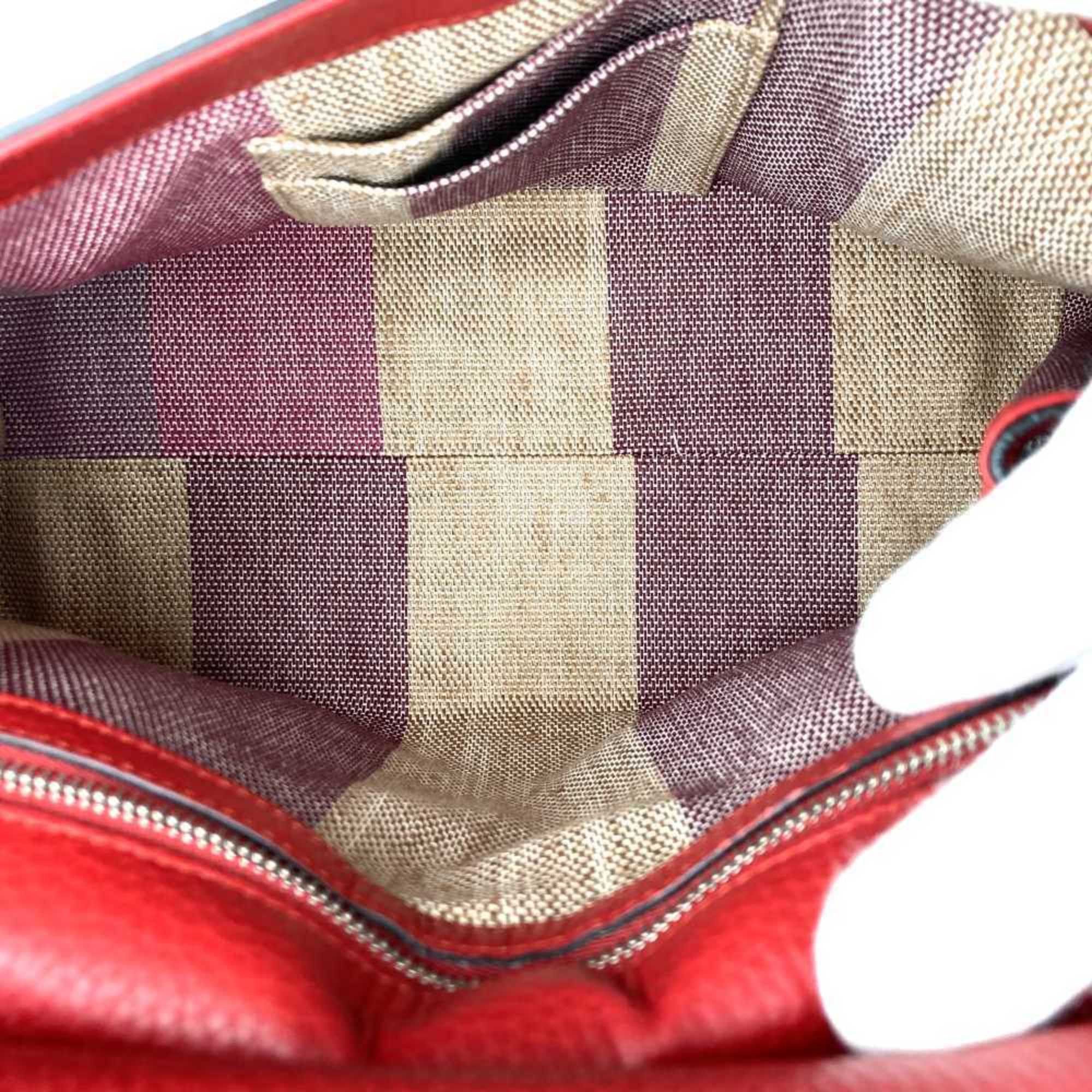 Gucci GUCCI 392013 Handbag Shoulder Bag 2way Bamboo Red Leather Women's Size ONE SIZE - 7 Thumbnail