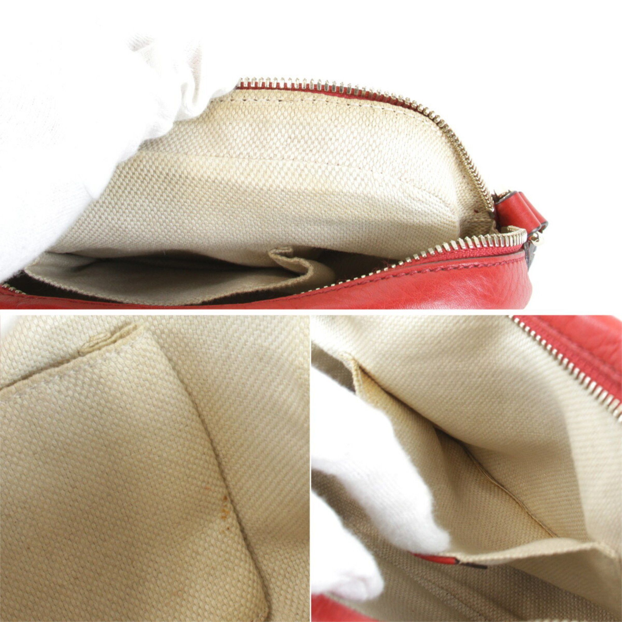 Gucci GUCCI 308364 498879 Shoulder Bag Leather Red Women's Size ONE SIZE - 8 Thumbnail