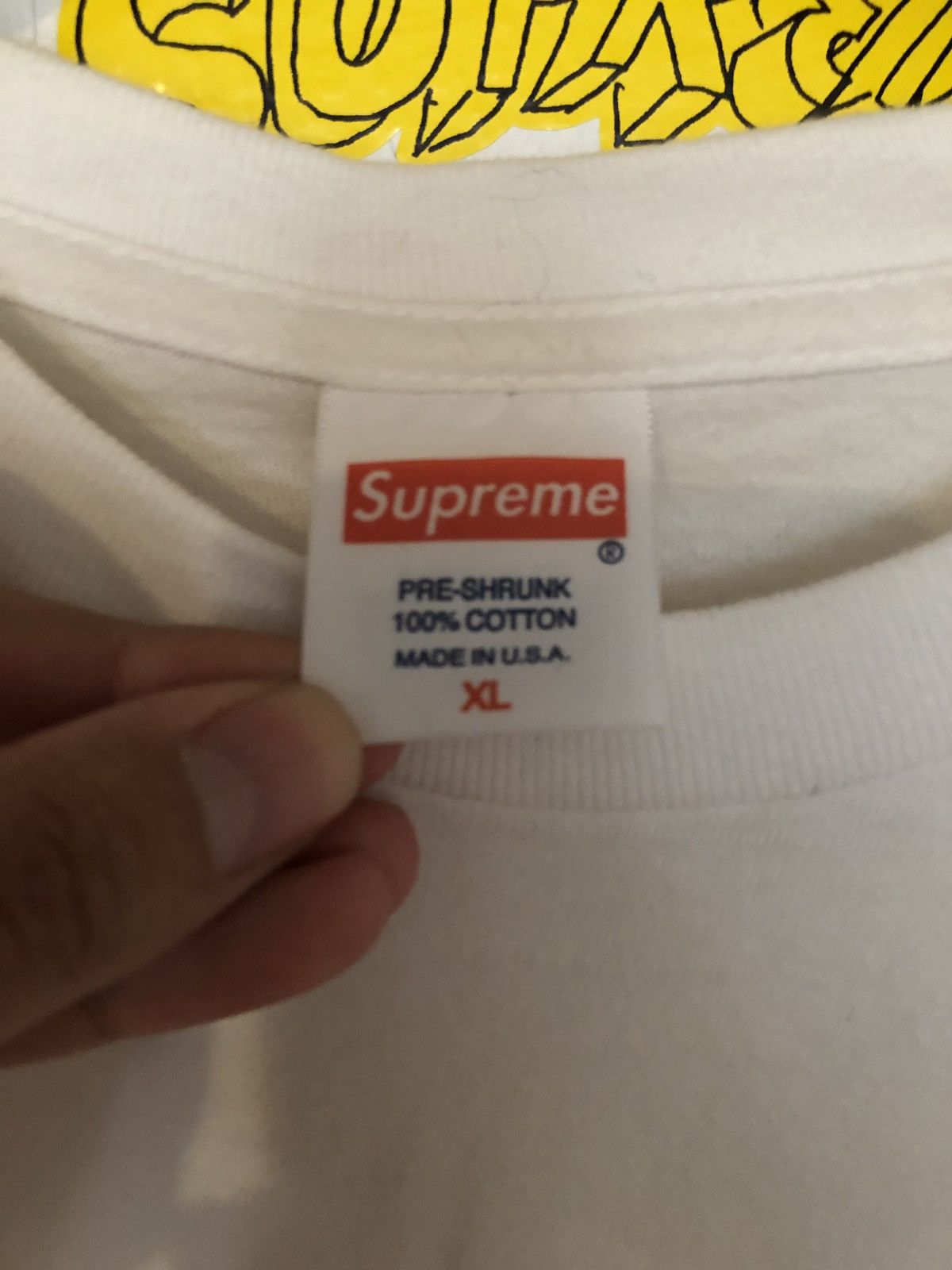 Supreme White Bling Box Logo Tee Size US XL / EU 56 / 4 - 2 Thumbnail