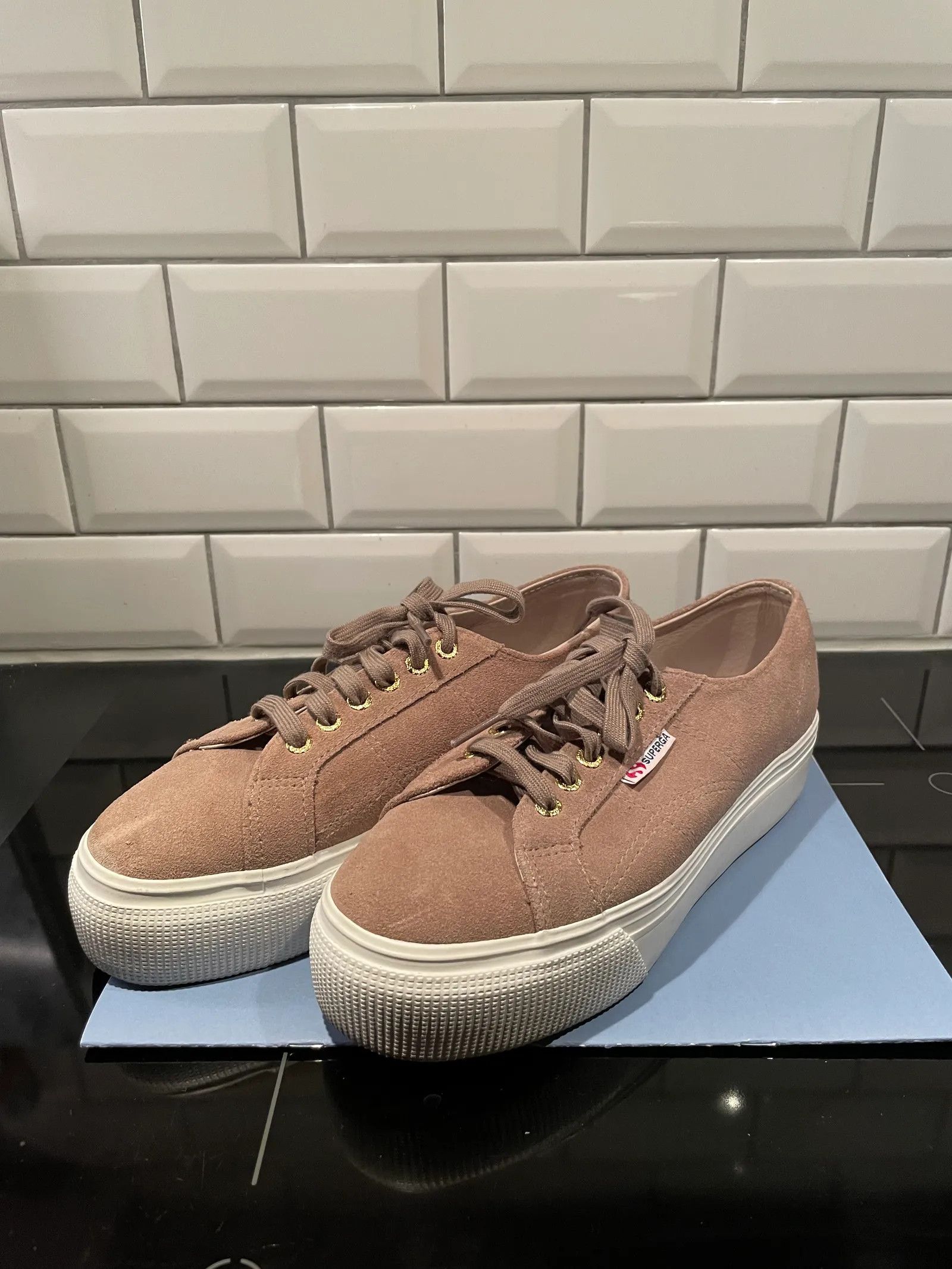 Superga Superga Platform Sneakers, Beige Sneakers Size US 11 / IT 41 - 2 Thumbnail