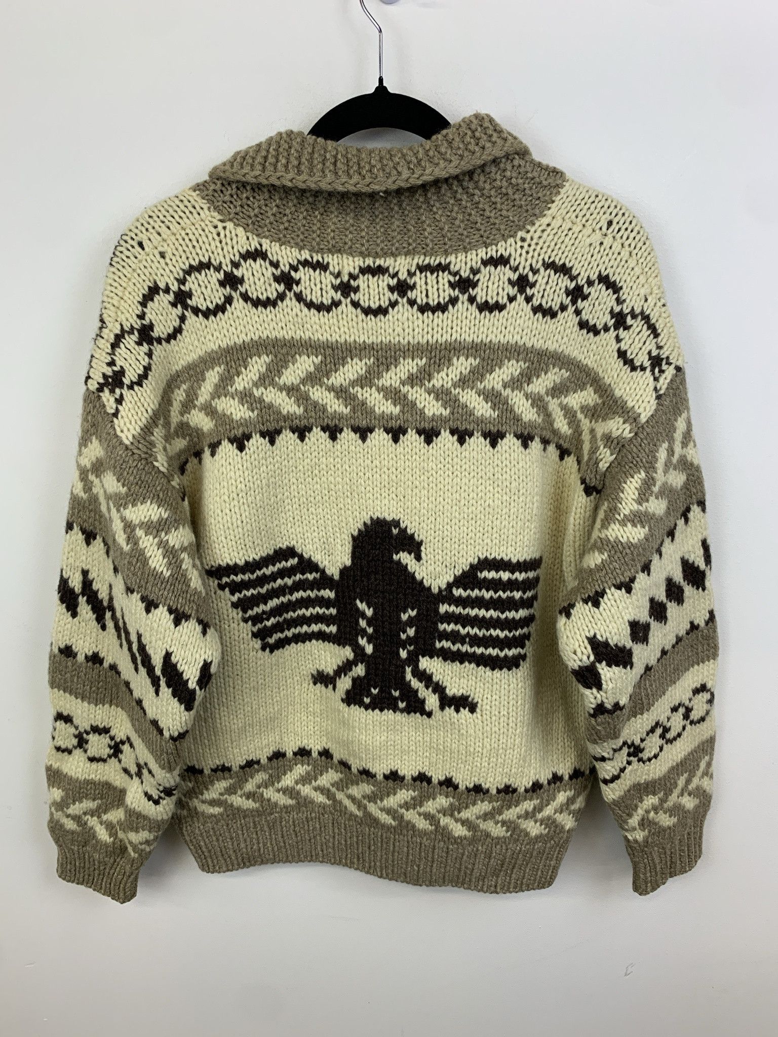 Coogi Vintage 1970s Thunderbird Cowichan Zip knit Wool Sweater Size S Size US S / EU 44-46 / 1 - 5 Thumbnail