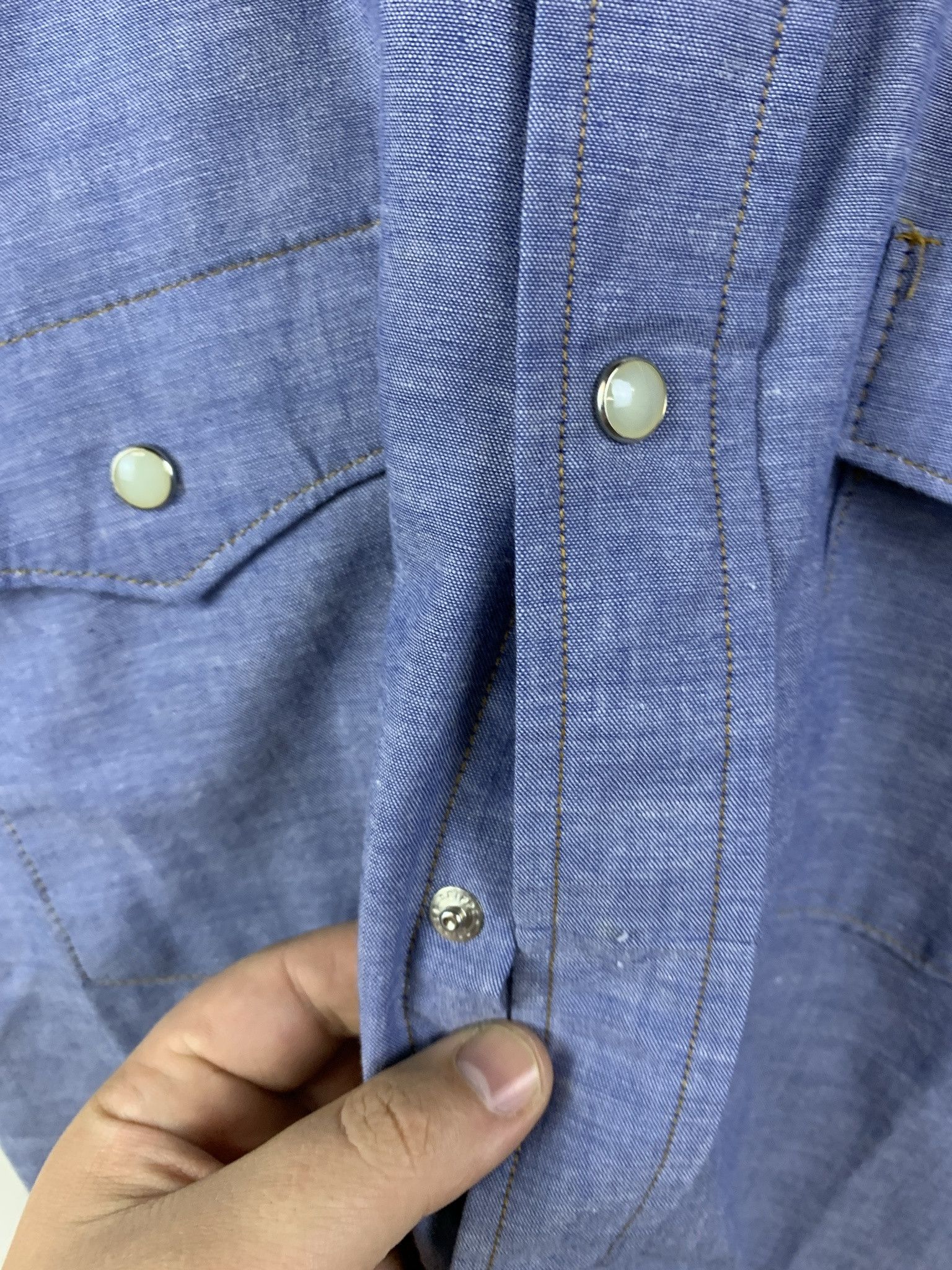 Flannel × Vintage Vintage 1990s Saddle King Western Pearl Snap Shirt Size L Size US L / EU 52-54 / 3 - 3 Thumbnail