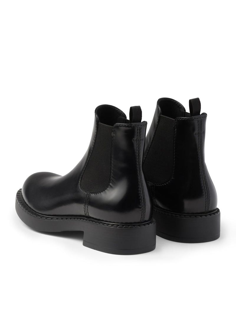Prada Brushed Leather Chelsea Boots Size US 9.5 / EU 42-43 - 3 Thumbnail