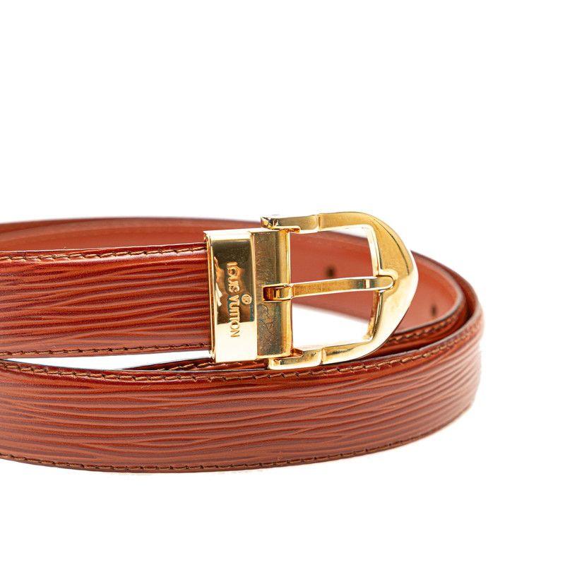 Louis Vuitton Louis Vuitton Louis Vuitton Sangle Classique Epi Leather Belt Leather Other R15003 DUTY FREE for USA Size ONE SIZE - 4 Thumbnail